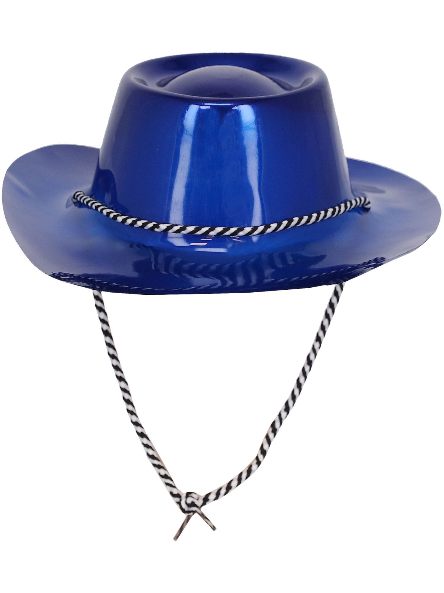 Smiffys Blue Metallic Cowboy Hat metallisch blauer Cowboyhut für Erwachsene – Detailansicht