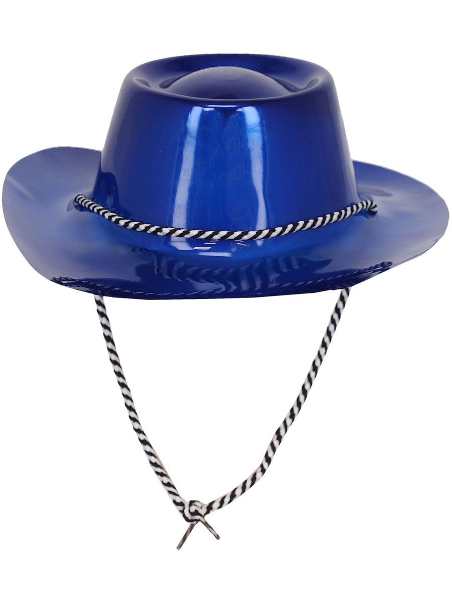 Smiffys Blue Metallic Cowboy Hat für Unisex