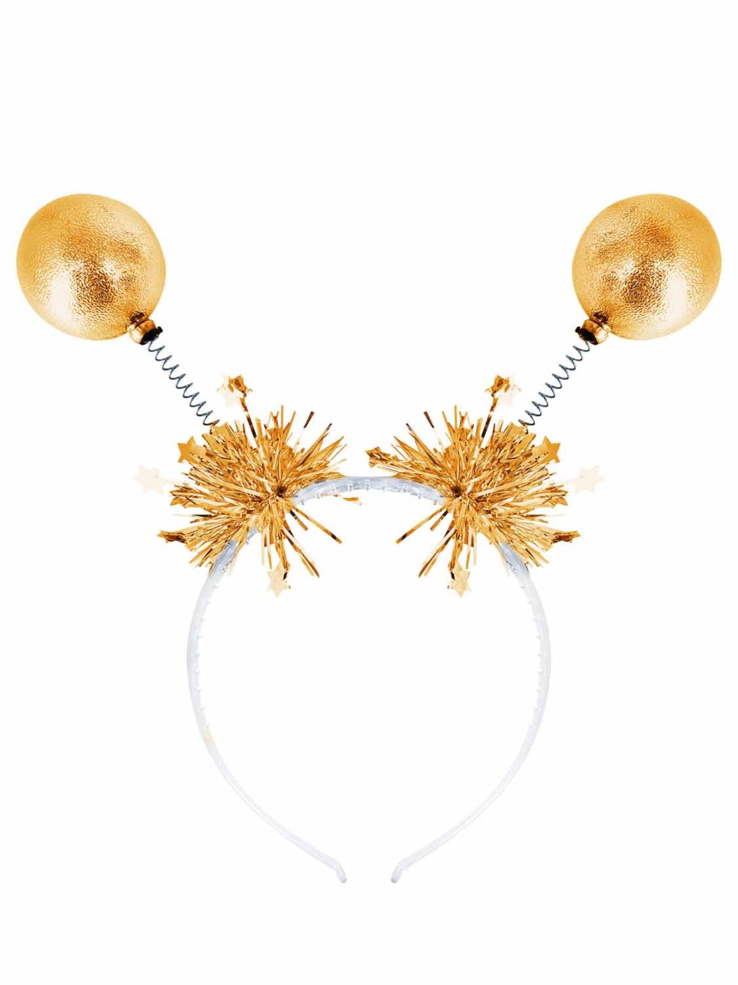 Smiffys Gold Metallic Ball Bopper Headband HA für Unisex