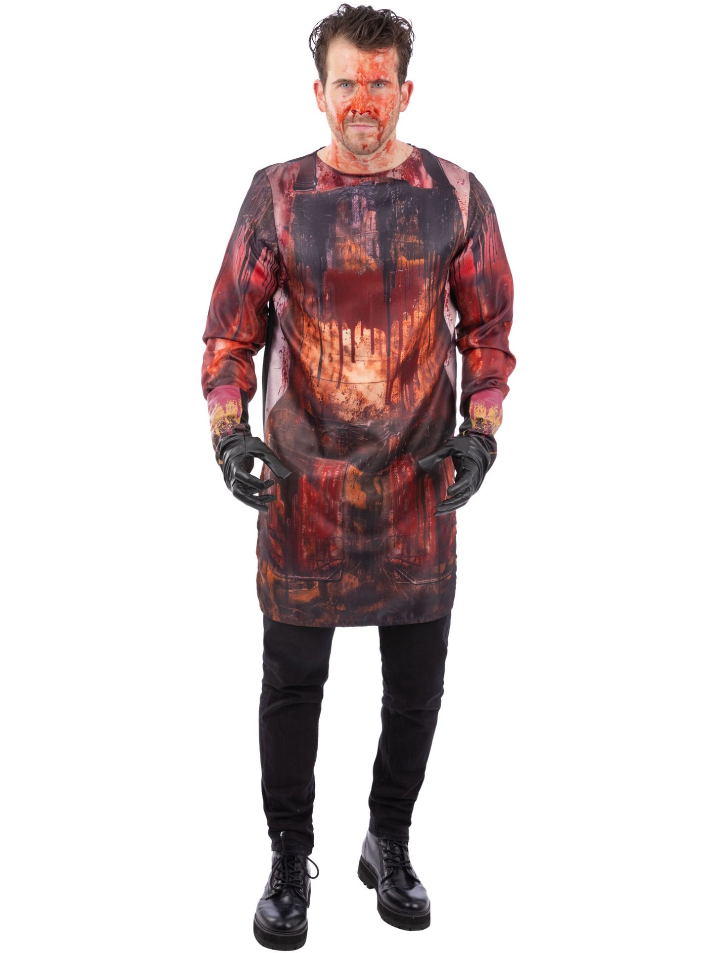 Smiffys Massacre Man Kit CS Kostümset mit Top und Handschuhen – Produktansicht