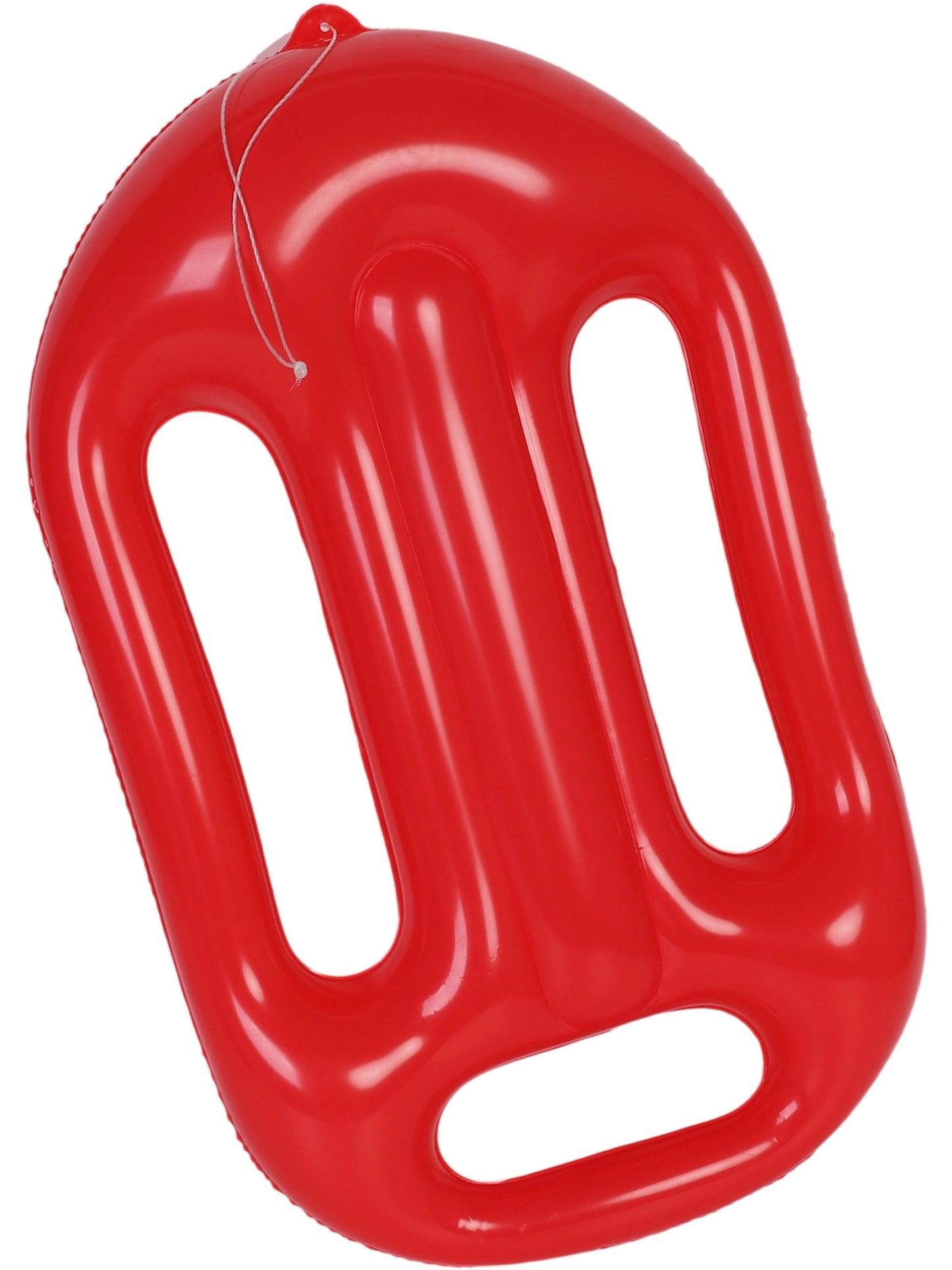 Smiffys aufblasbare Rettungsschwimmer-Boje 70 cm in Rot mit Tragegurt – Produktansicht