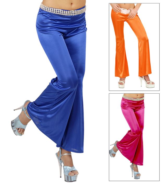 Stretch-Schlaghose in den Farben Rosa, Blau und Orange für Fasnacht