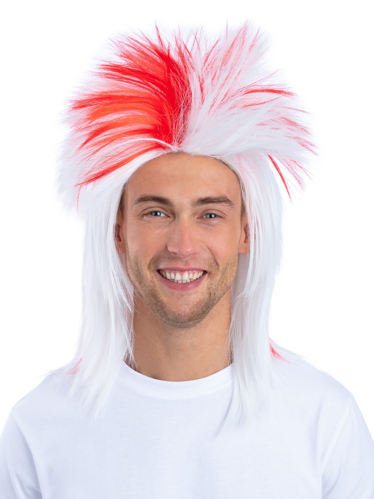 Smiffys England Mullet Perue fuer Herren in Rot – Produktansicht