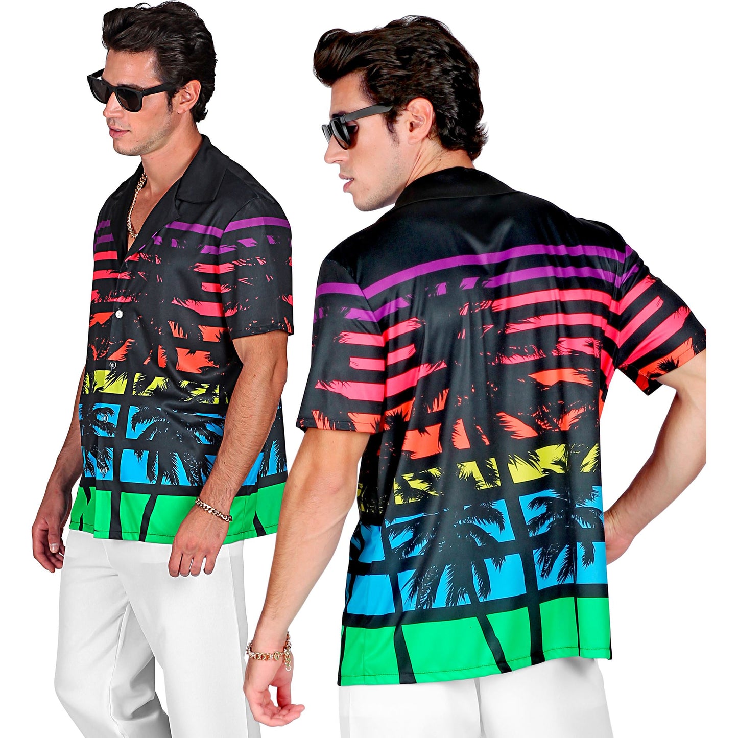 "80er JAHRE MIAMI STIL" (Hemd) – Detailansicht