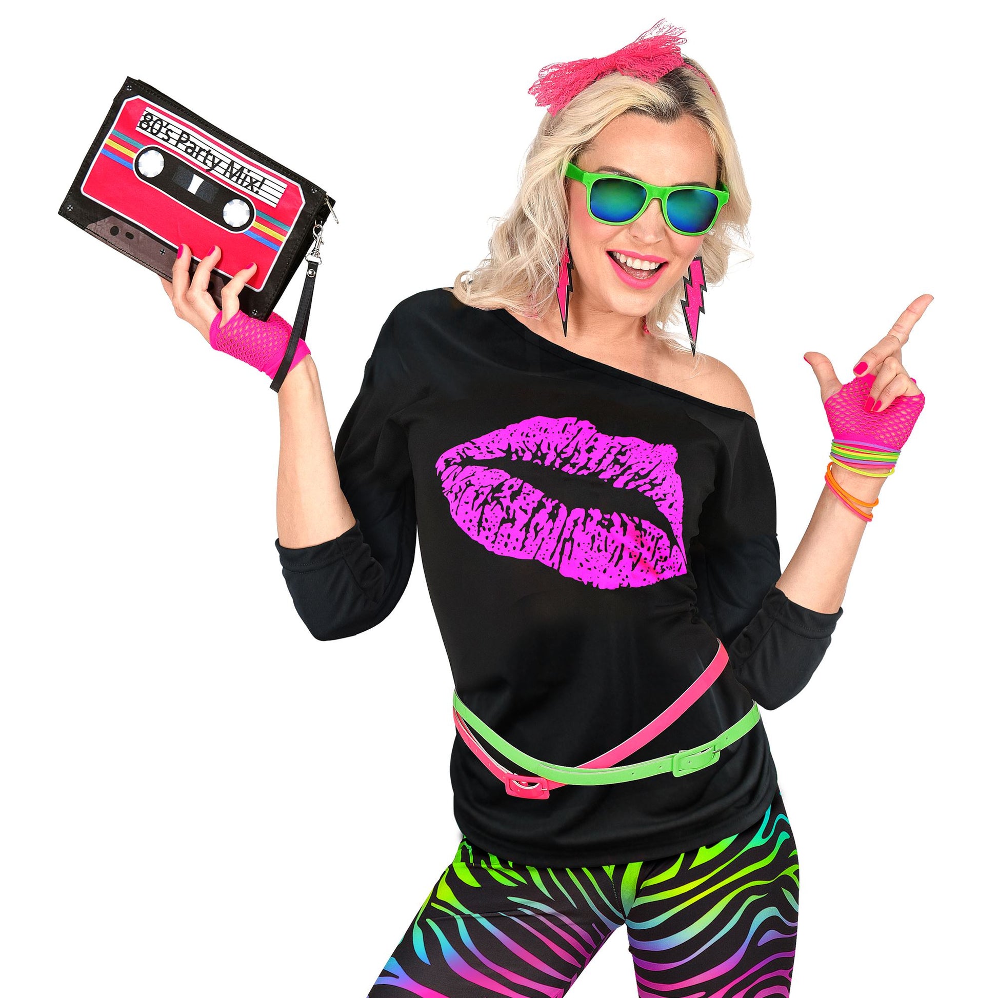 "80er JAHRE MODE" (Shirt) – Vorderansicht