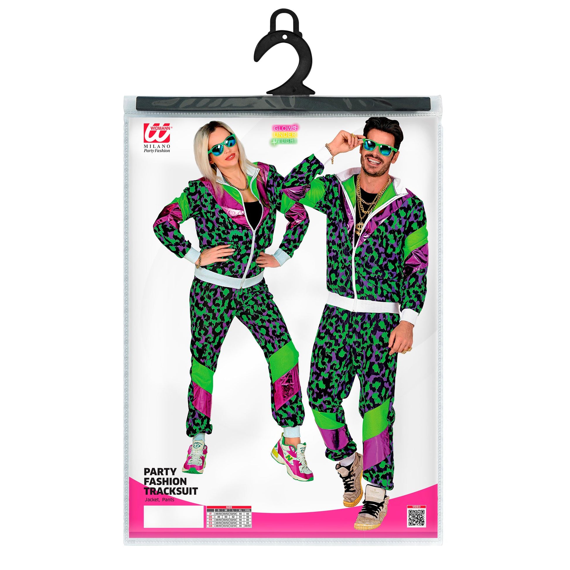 "80er JAHRE PARTY ANIMAL TRAININGSANZUG" (Oberteil, Hose) – Ansicht 5