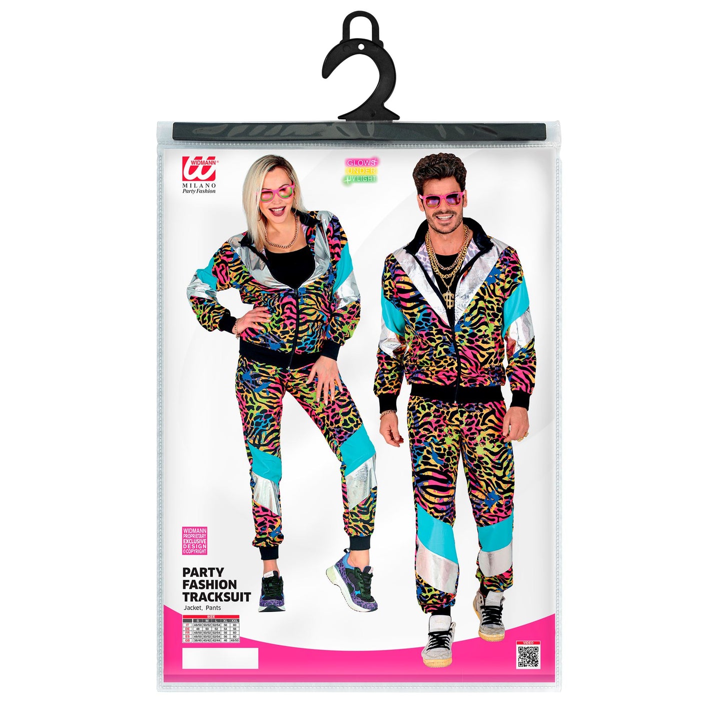"80er JAHRE PARTY ANIMAL TRAININGSANZUG" (Oberteil, Hose) – Ansicht 5