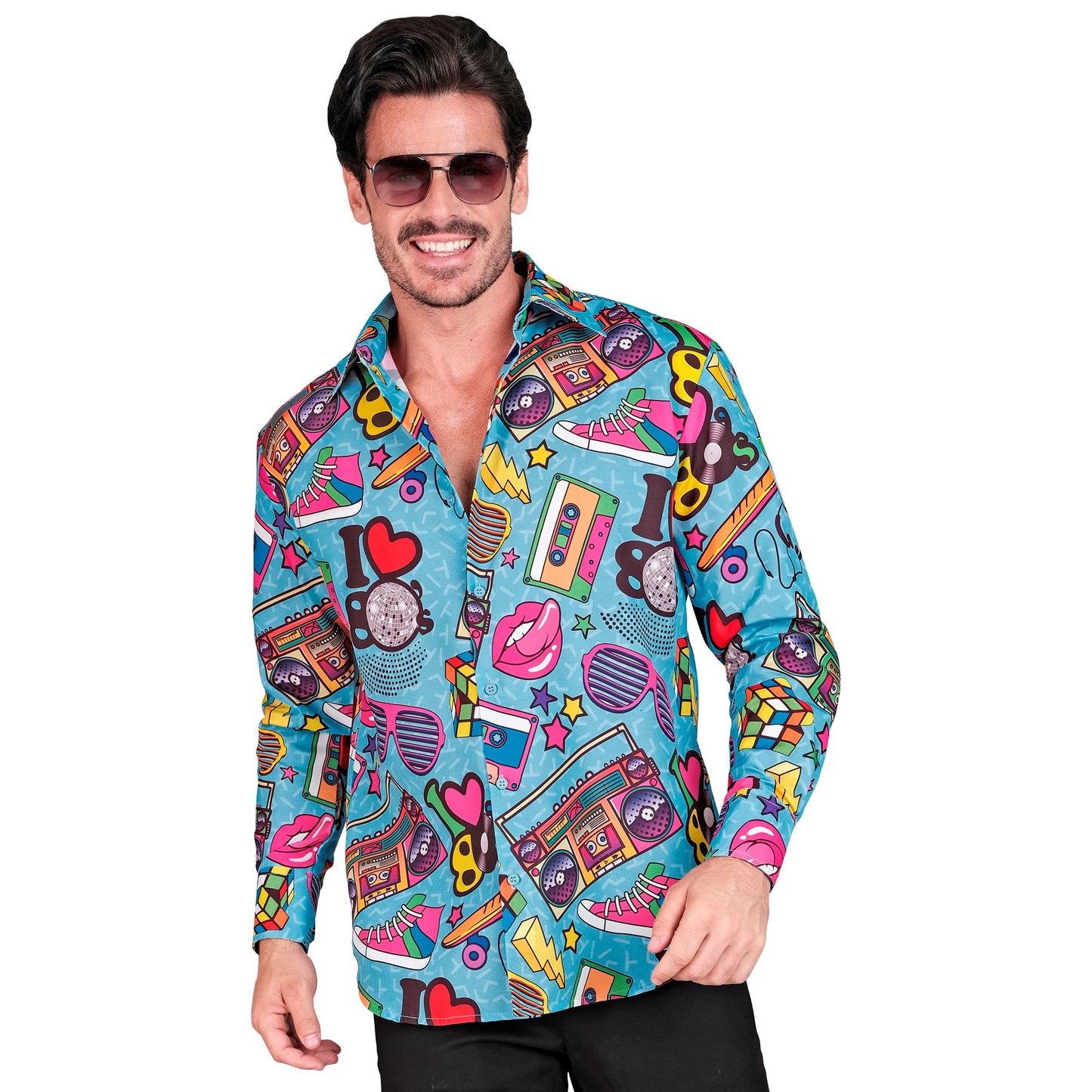 "80er JAHRE PARTY FASHION HEMD" (Hemd) – Detailansicht