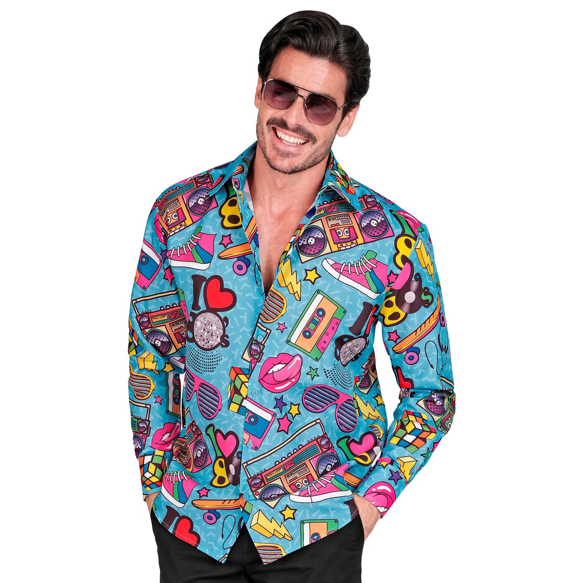 "80er JAHRE PARTY FASHION HEMD" (Hemd) – Ansicht 3