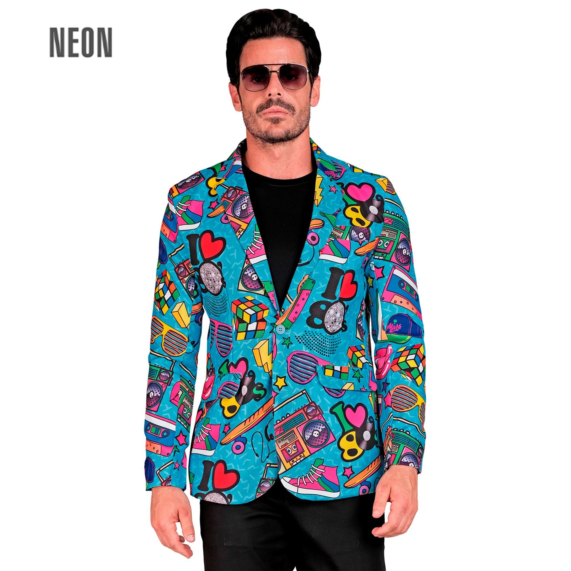"80er JAHRE PARTY FASHION JACKETT" (Jackett) – Vorderansicht