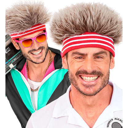 "80er JAHRE STIRNBAND MIT PLÜSCHHAAREN" – Ansicht 3