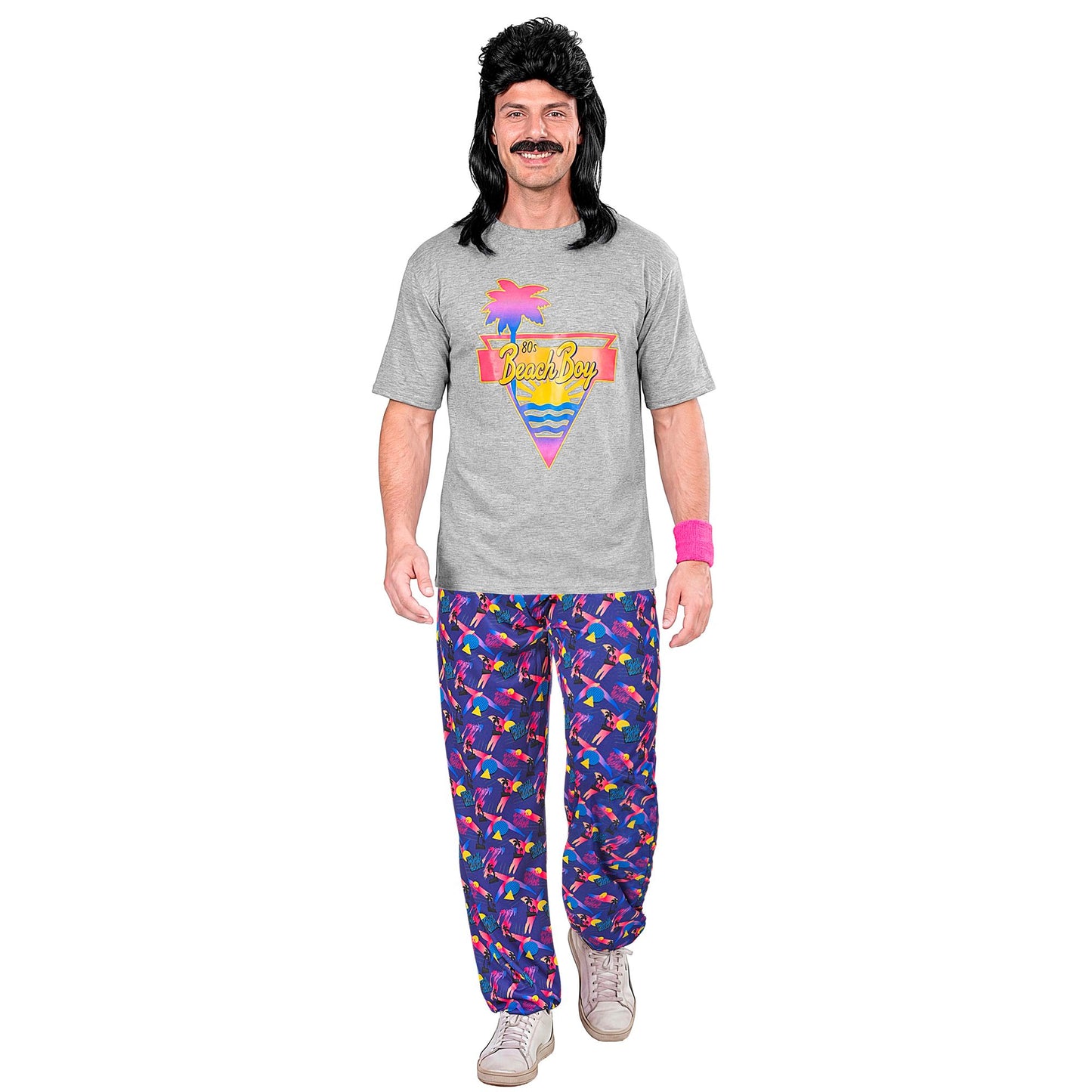 "80s BEACH BOY" (T-Shirt, weite Hosen) – Detailansicht