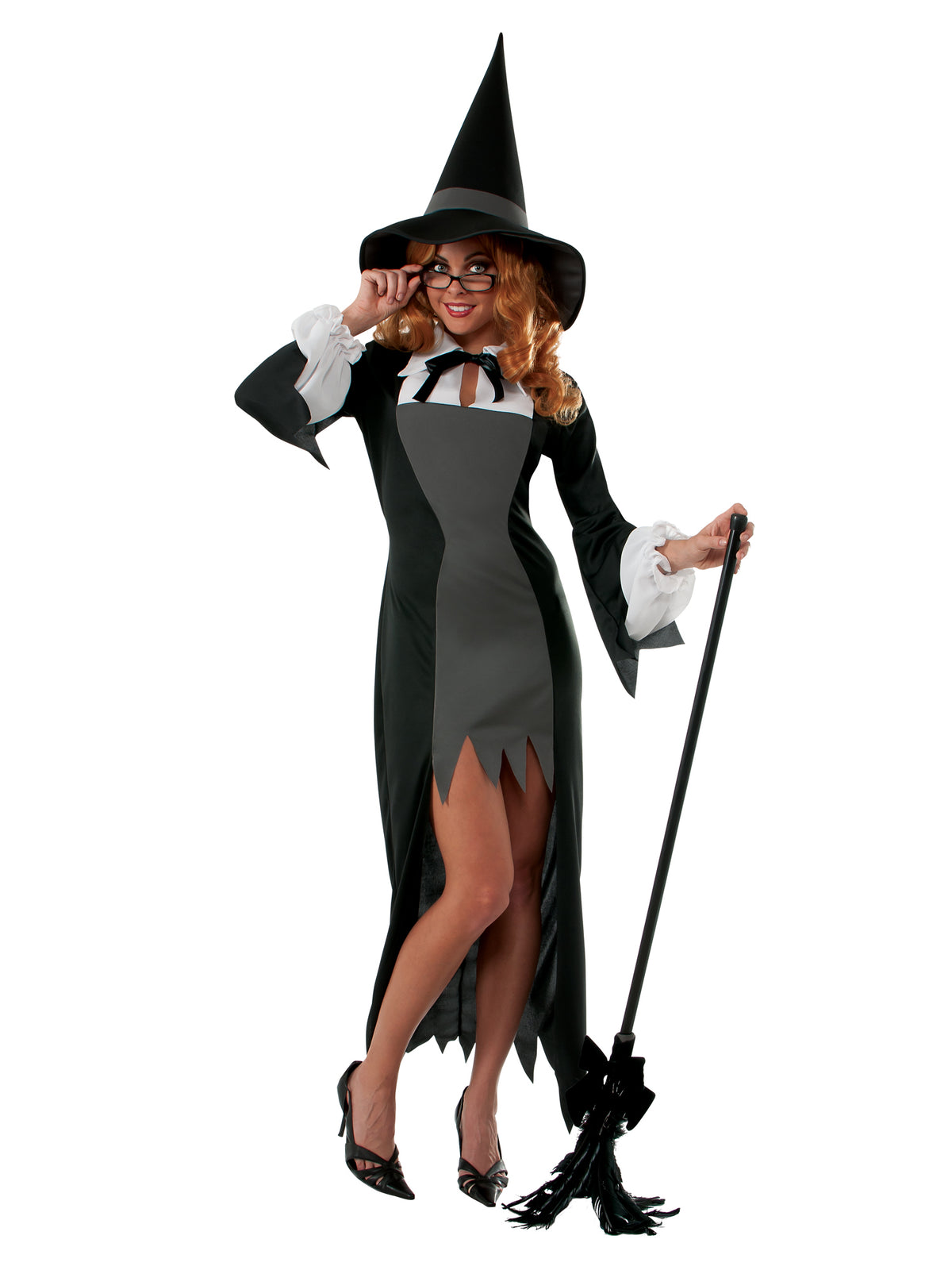 Rubies Puritan Witch Kostüm für Damen mit Kleid und Hut – Produktansicht