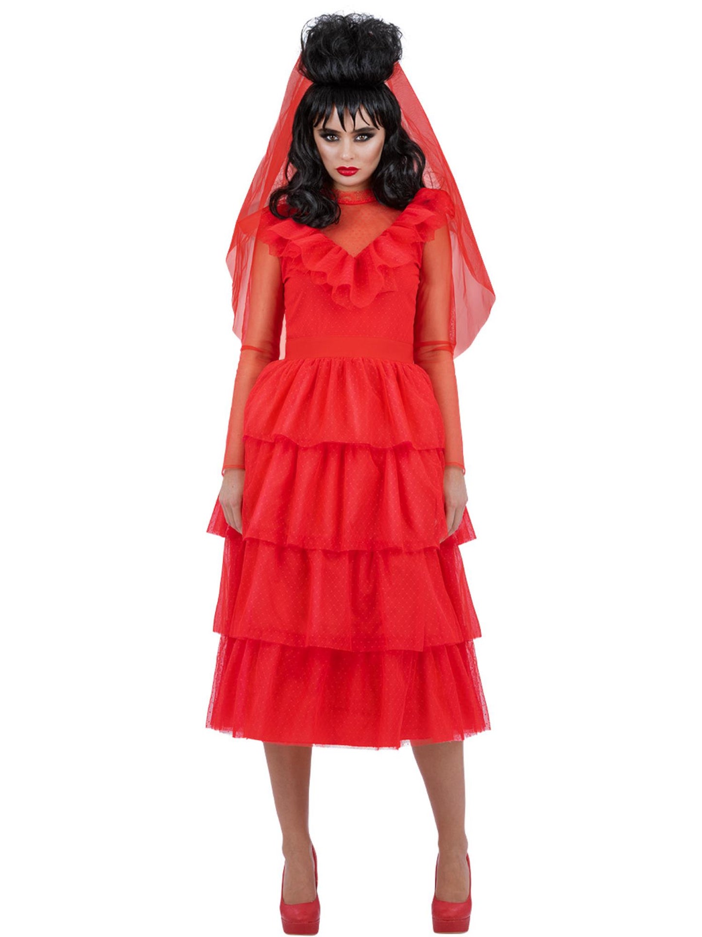 Smiffys Beetlejuice, Lydia Bride Costume CS für Damen