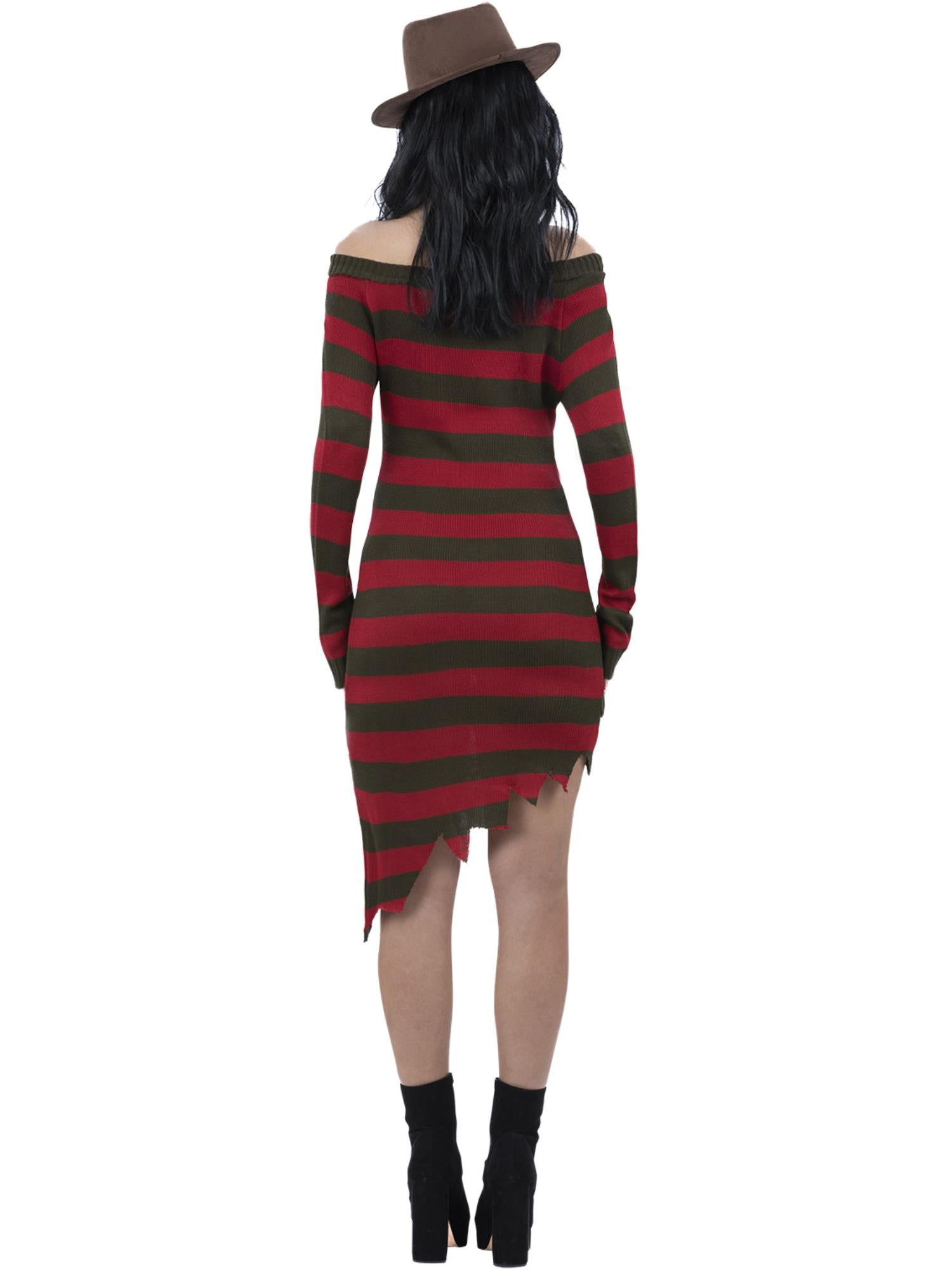 Smiffys Freddy-Krueger-Kostüm für Damen aus A Nightmare on Elm Street – Detailansicht