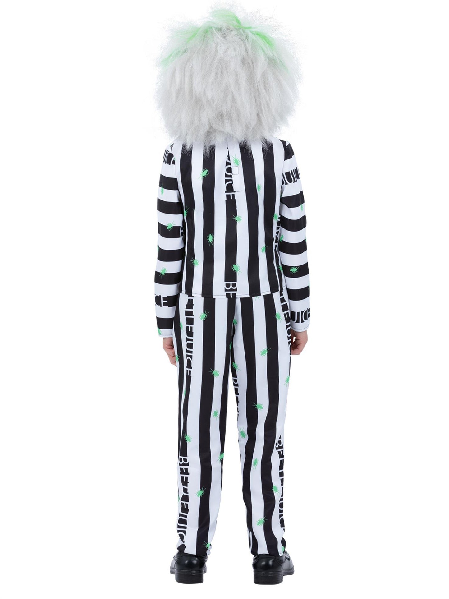 Smiffys Beetlejuice Kostüm für Jungen mit Jacke, Hemdimitat, Krawatte und Hose – Detailansicht