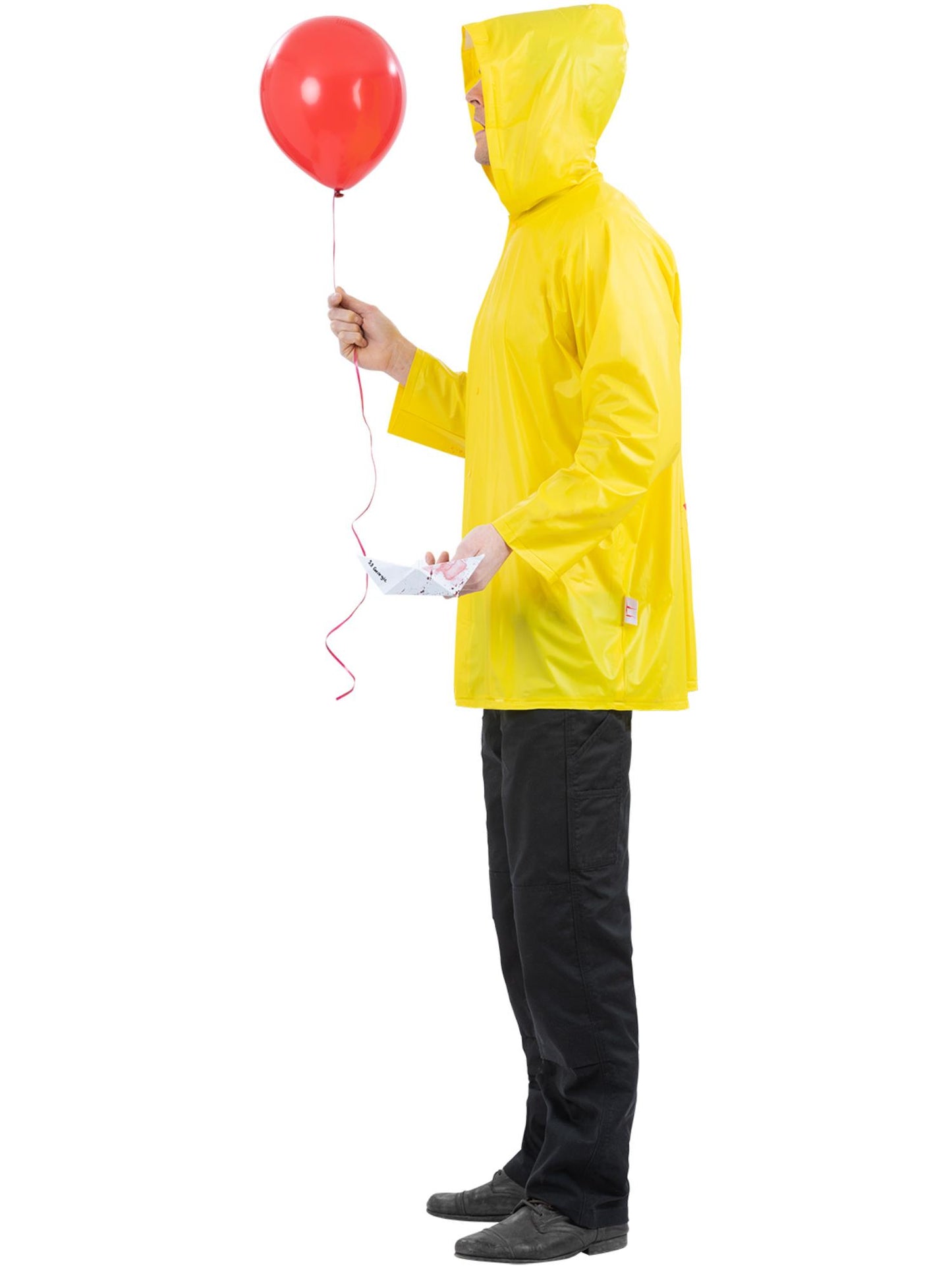 Smiffys IT Chapter Two Georgie Kostüm mit gelbem Regenmantel – Seitenansicht