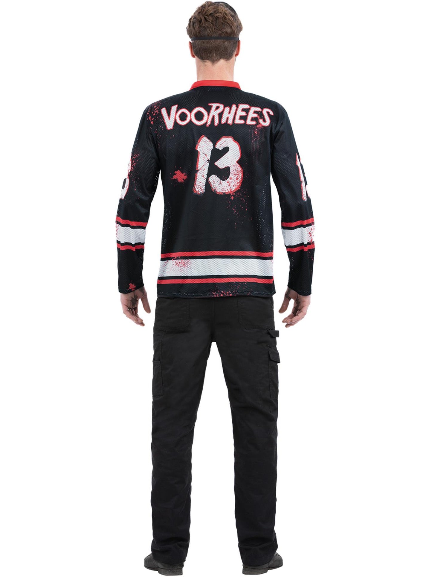 Smiffys Friday the 13th Hockey Top für Herren in Rot – Detailansicht