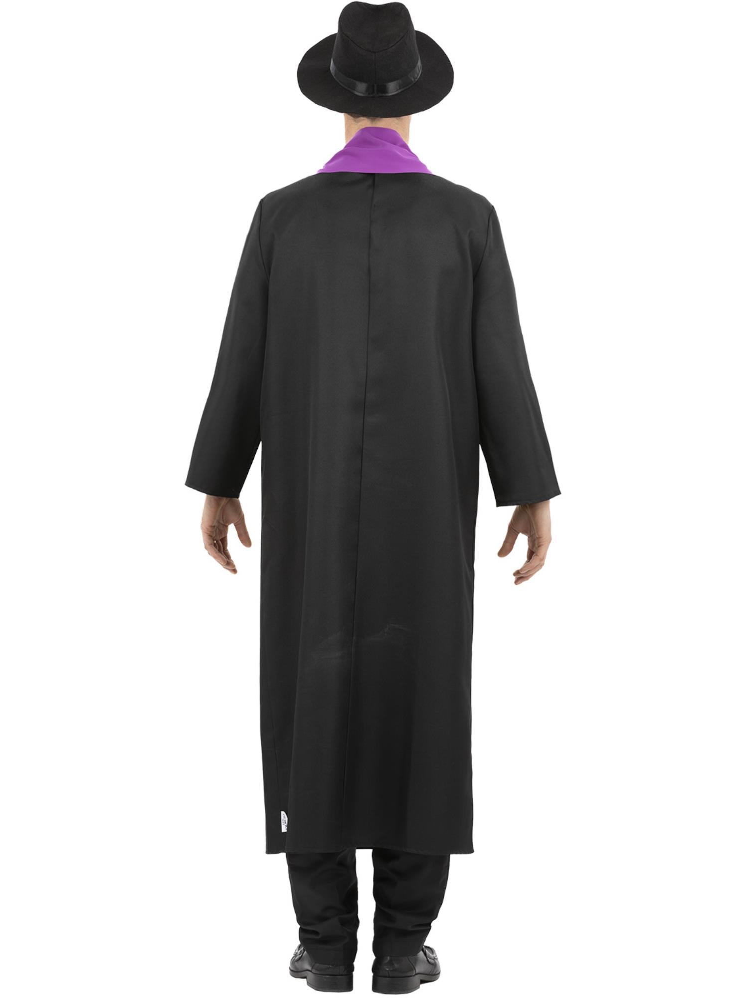 Smiffys The Exorcist Father Merrin Priesterkostüm für Herren in Schwarz – Detailansicht