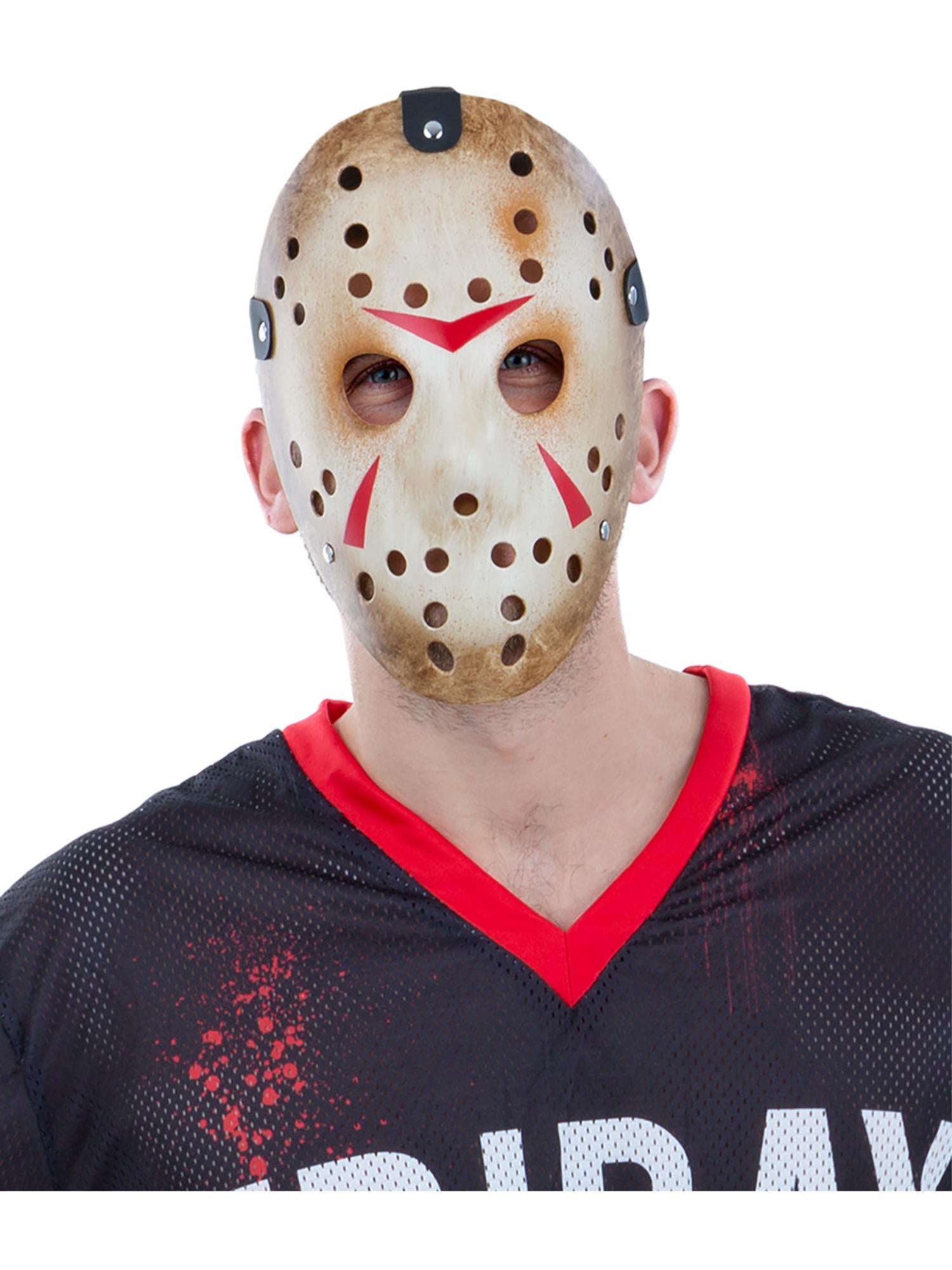 Smiffys Friday the 13th Jason Voorhees Maske für Herren in Weiss