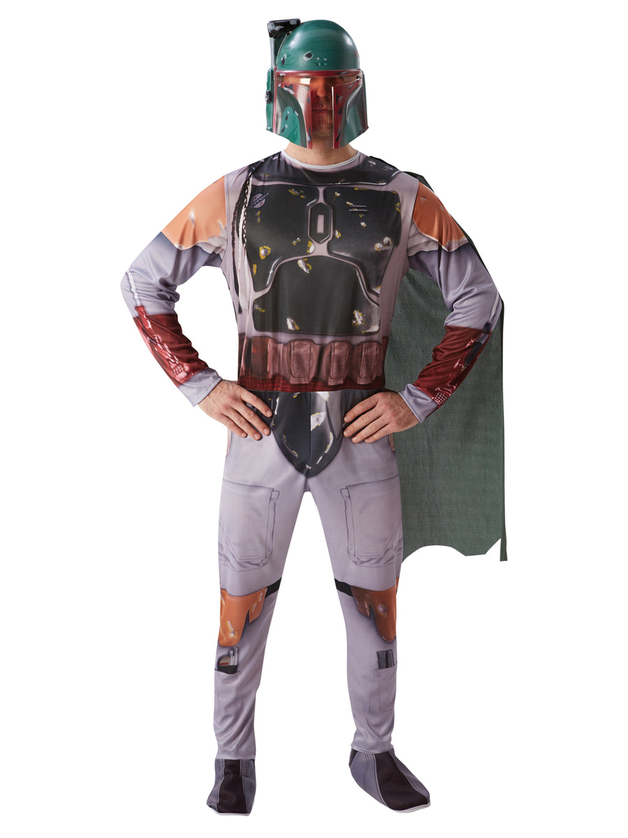Rubies Boba Fett Kostüm für Erwachsene mit Maske und Umhang – Produktansicht