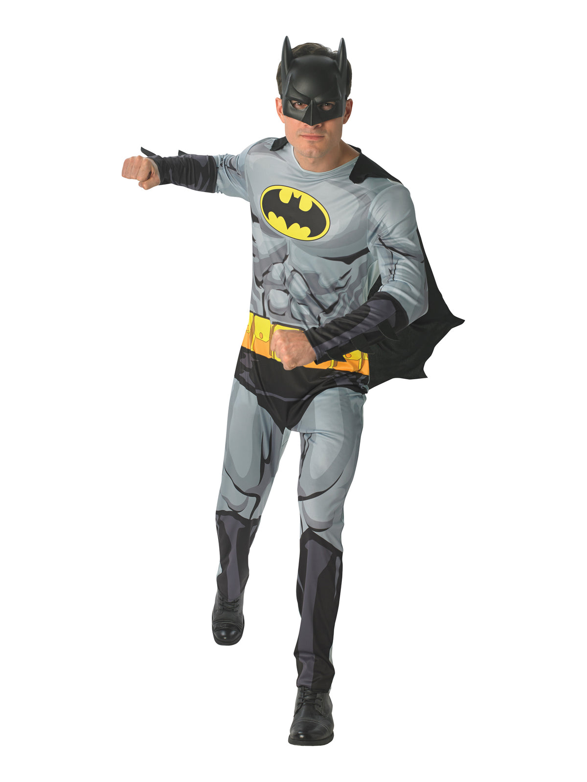 Rubies Batman Comic Book Kostüm für Herren mit Overall, Umhang und Maske