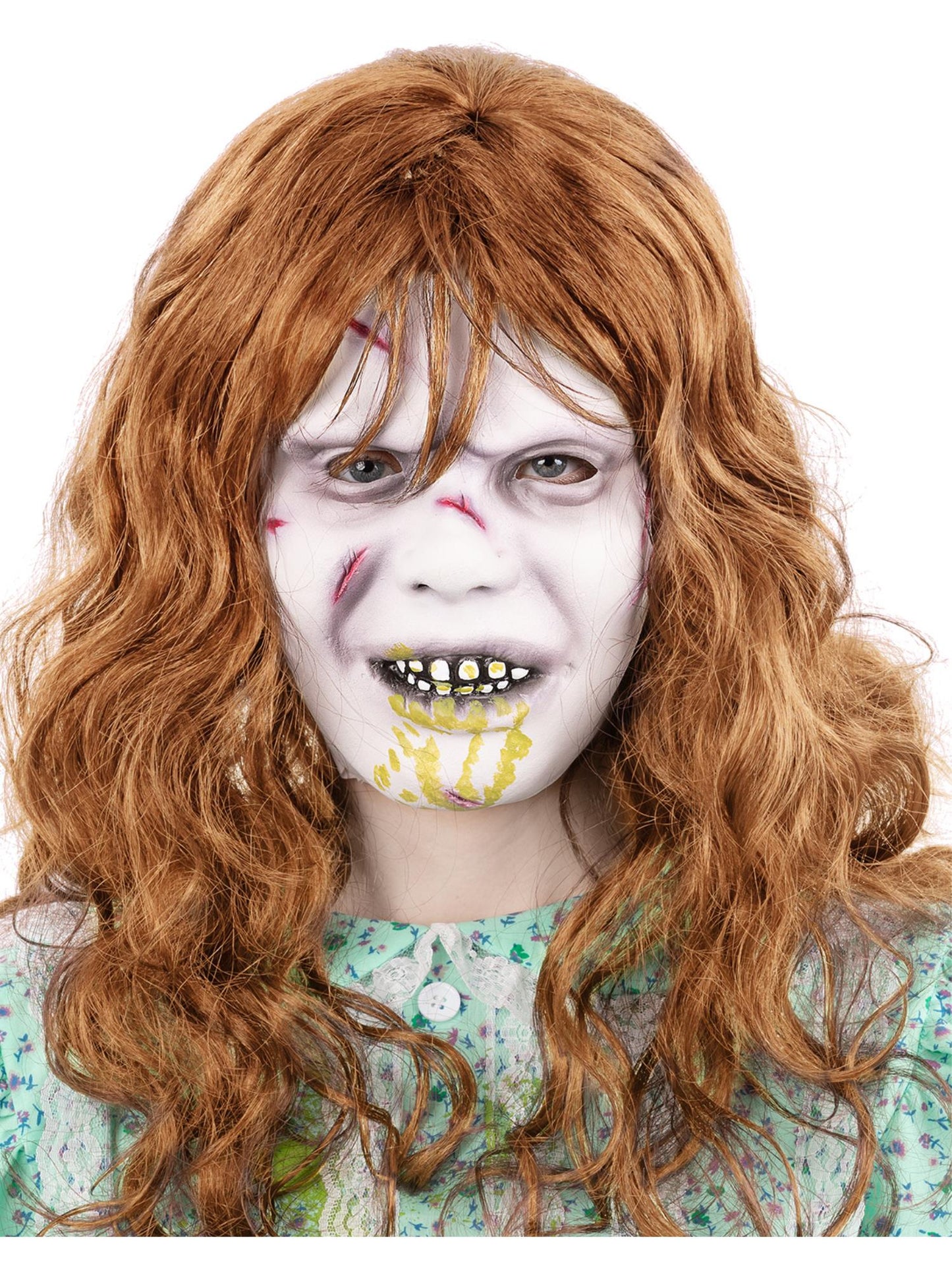 Smiffys The Exorcist Regan Latexmaske für Damen mit befestigtem Haar