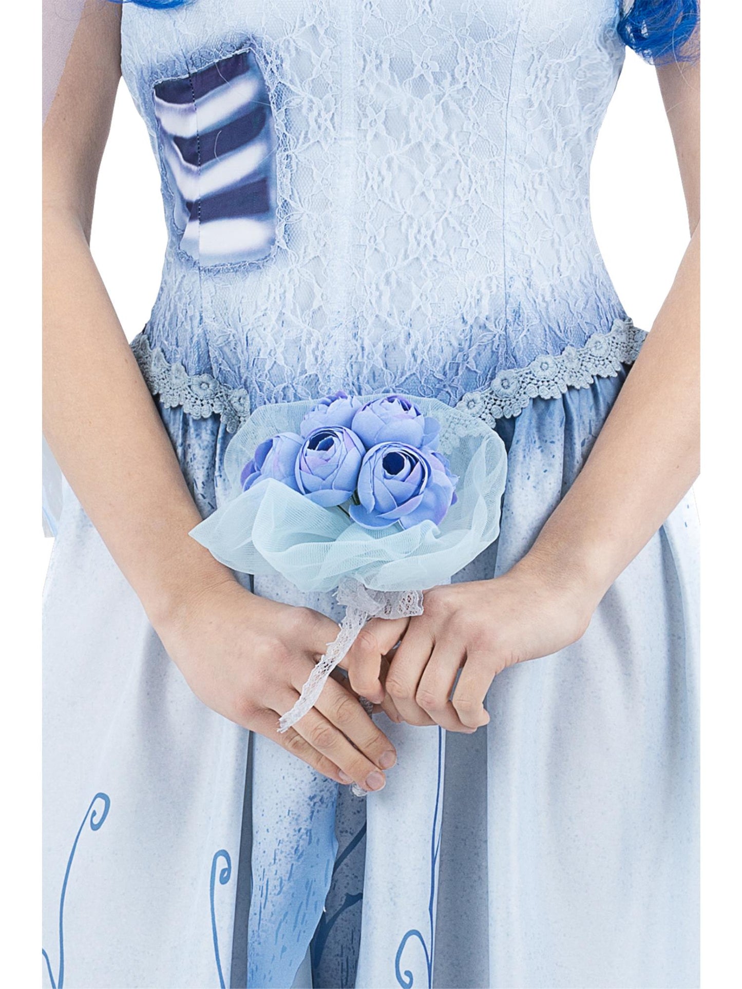 Smiffys Corpse Bride Emily blauer Blumenstrauss für Damen – Produktansicht