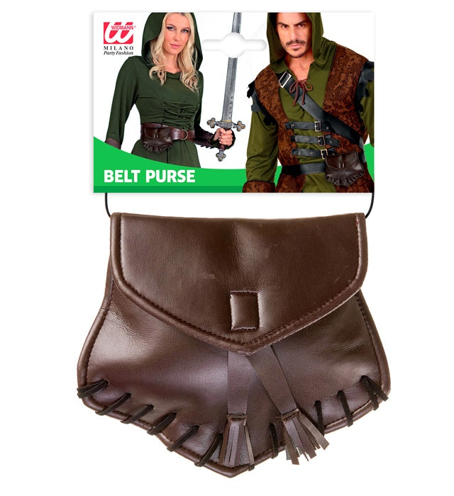Gürtel-Tasche aus Kunstleder in Piratenstil für Fasnacht und Karneval