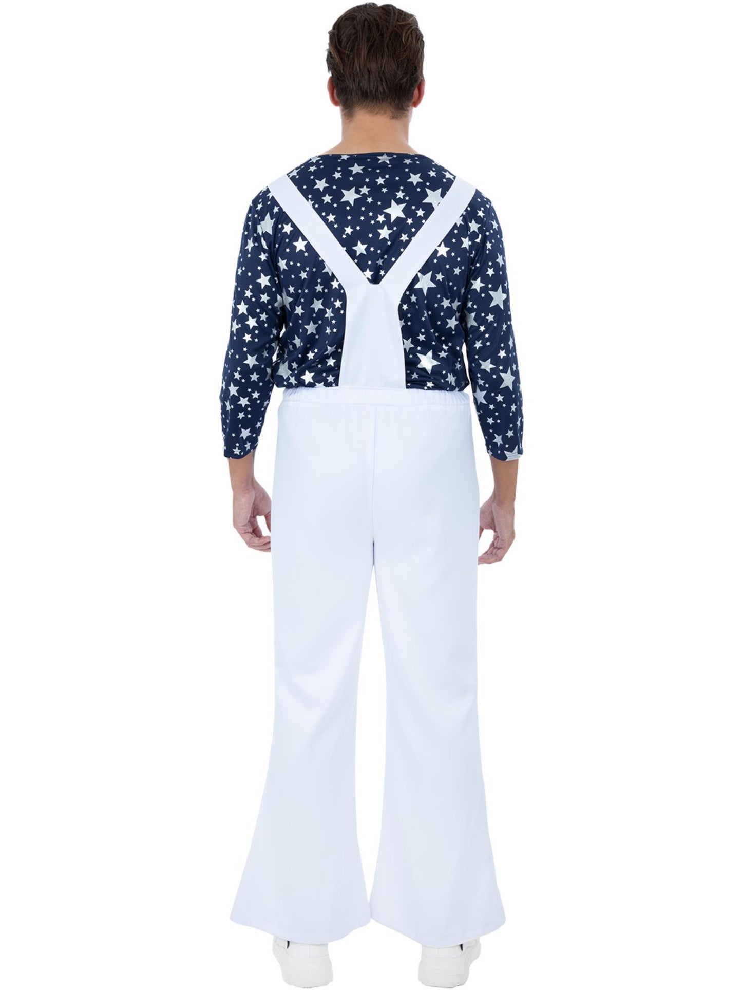 Smiffys Elton John Rocket Man Kostüm blau mit Dungarees und Top – Produktansicht