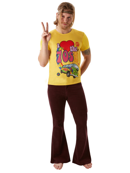 Rubies 70S I Love The 70'S T-Shirt-Kostüm für Herren – Produktansicht