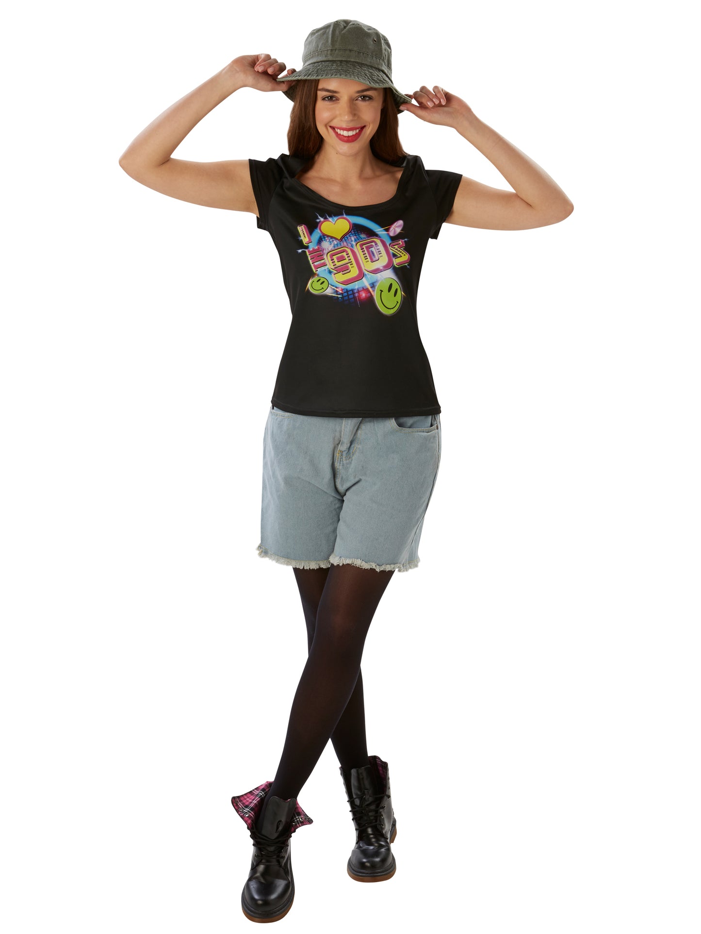 Rubies I Love The 90's T-Shirt-Kostüm für Damen – Produktansicht
