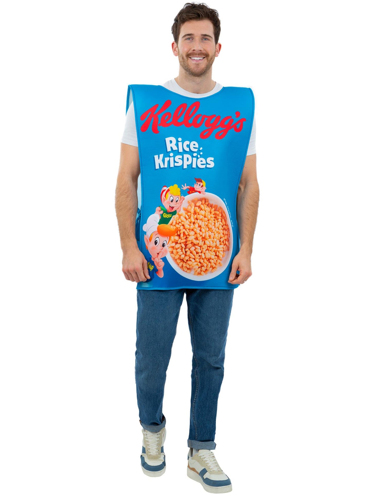 Smiffys Kelloggs? Rice Krispies? Cereal Box Costume CS für Unisex