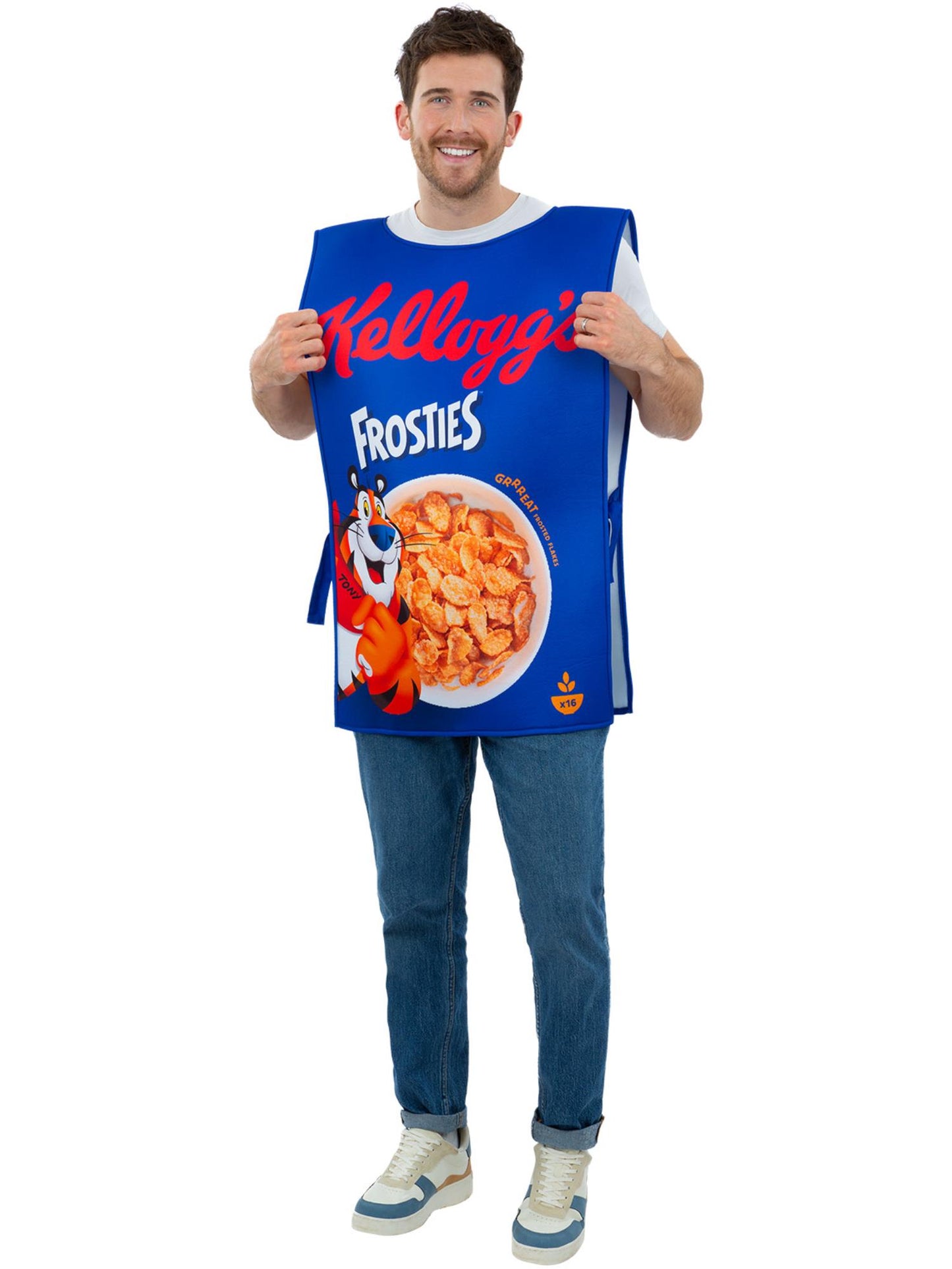 Smiffys Kellogg’s Frosties Cereal Box Kostüm für Erwachsene – Produktansicht