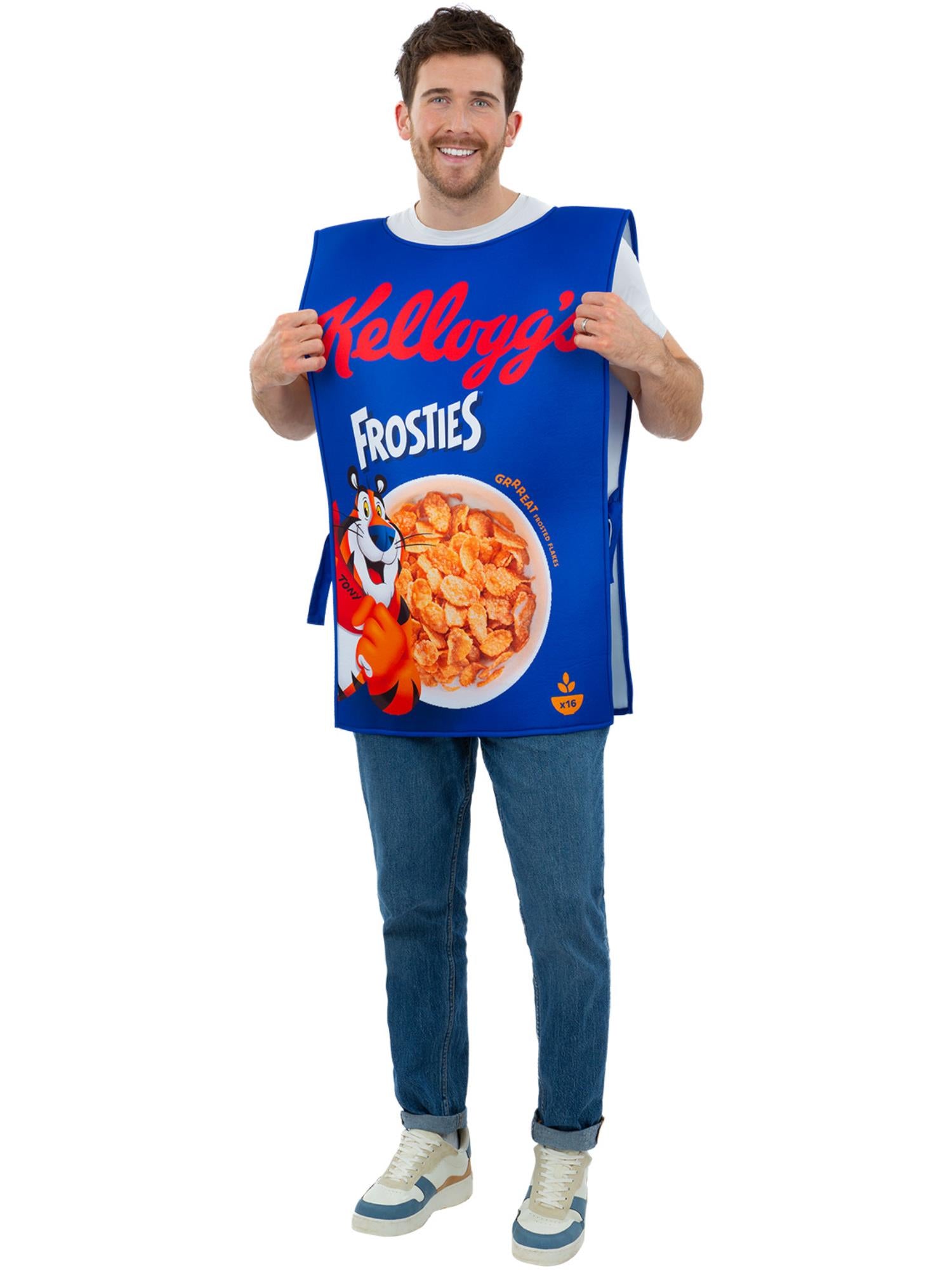 Smiffys Kellogg’s Frosties Cereal Box Kostüm für Erwachsene – Produktansicht
