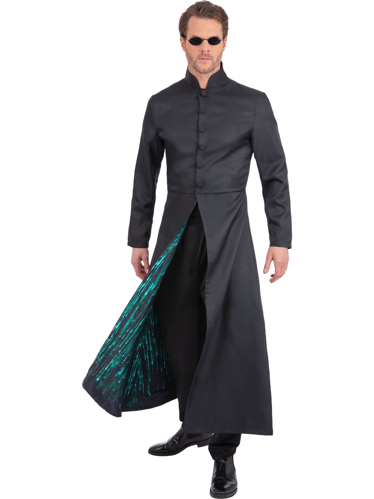 Smiffys The Matrix Neo Jacket für Herren mit Print