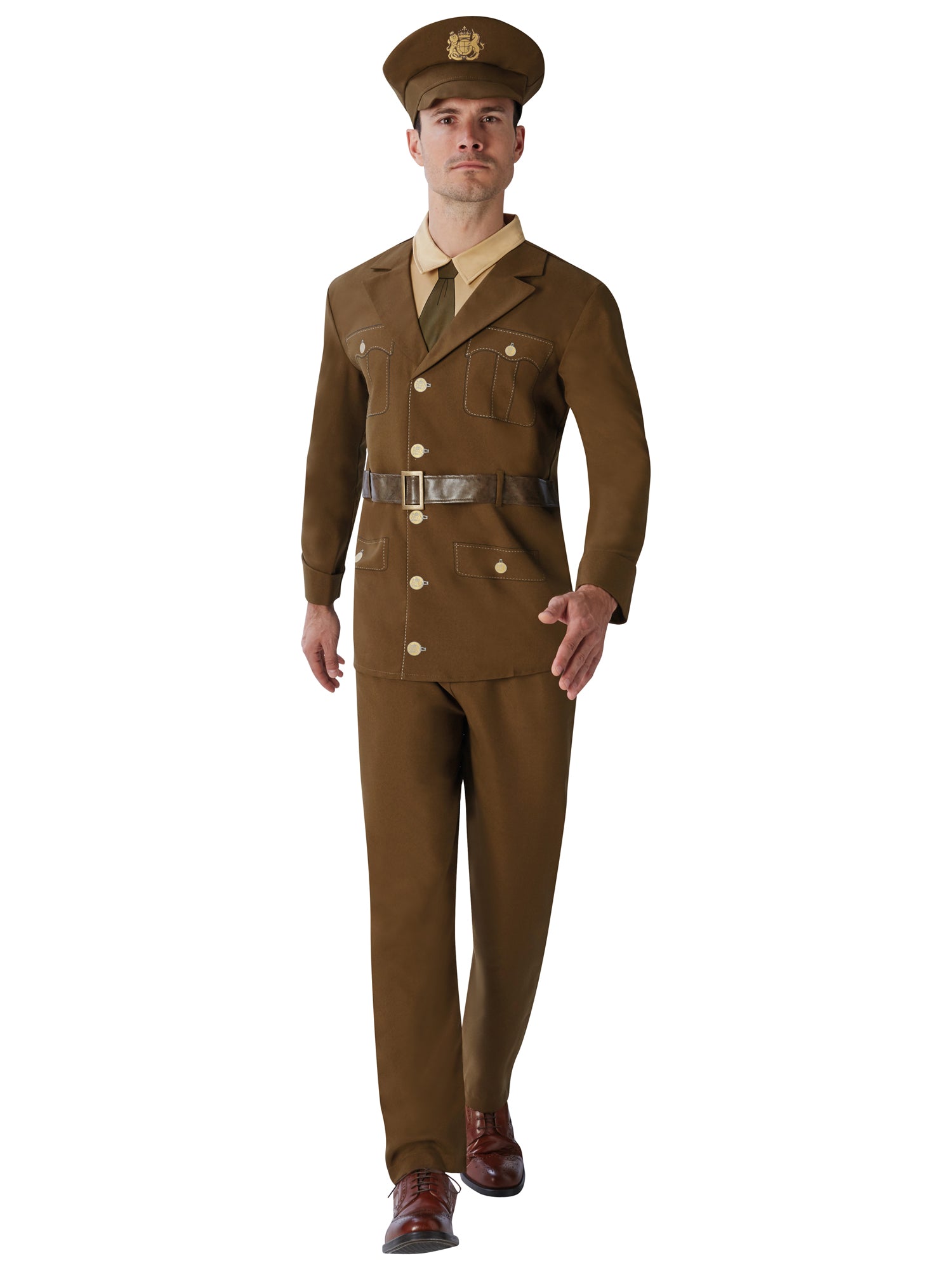 Rubies WW1-Soldat Kostüm für Herren mit Jacke Hose und Hut