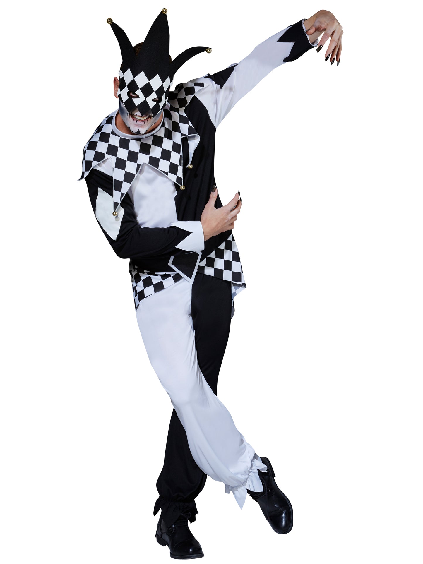 Rubies Jester Kostüm für Herren mit Maske