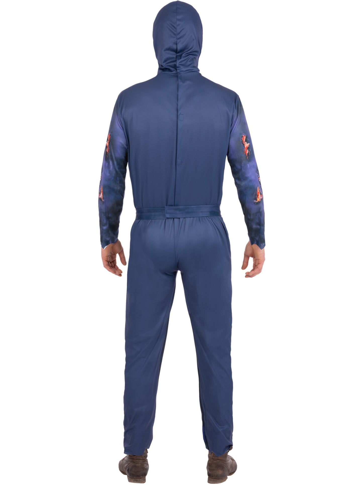 Smiffys Friday the 13th Jason Voorhees Boiler-Suit-Kostüm mit Kapuze – Detailansicht