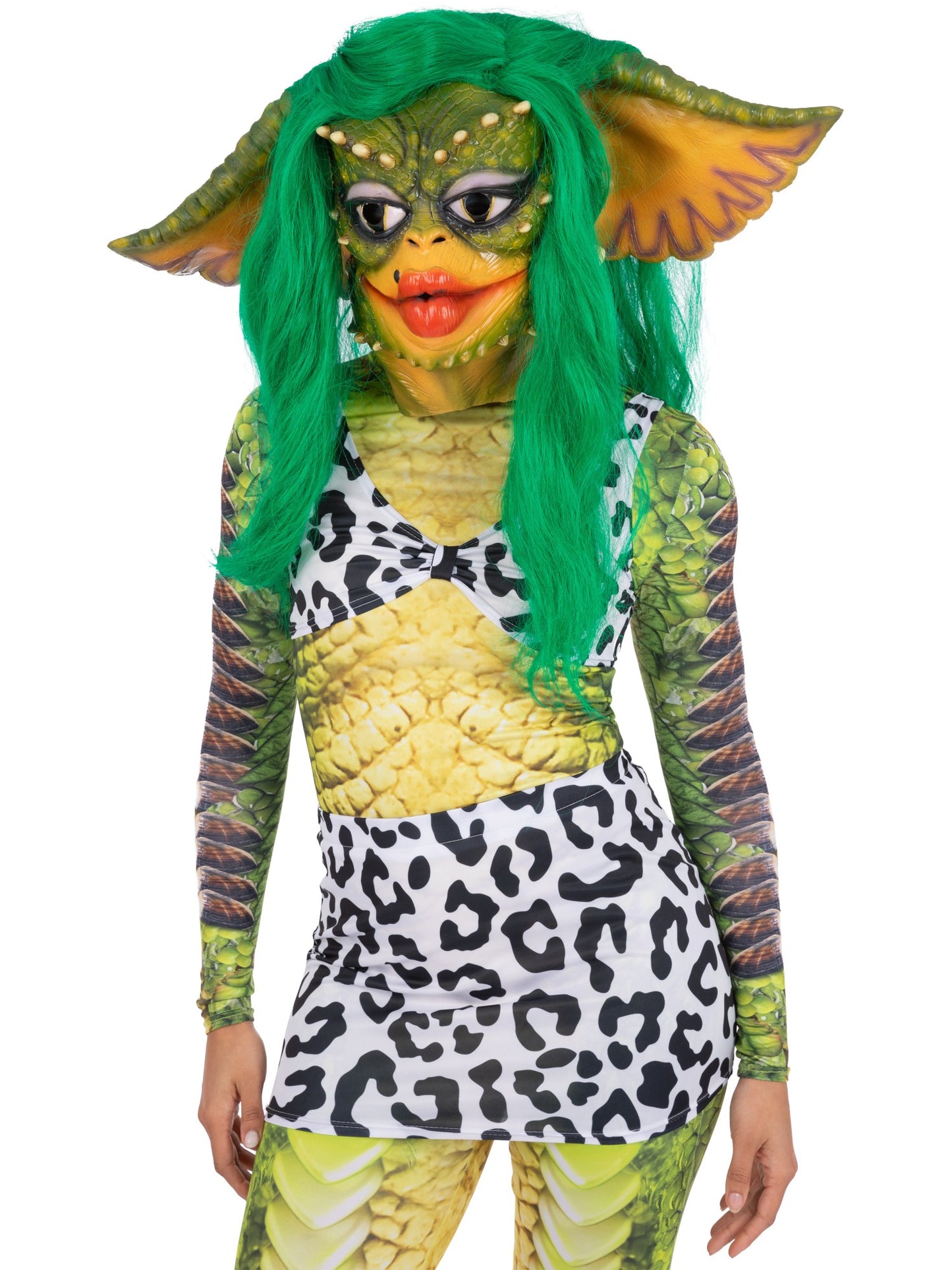 Smiffys Gremlins Greta Latex-Maske für Damen – Full Overhead mit Haaren