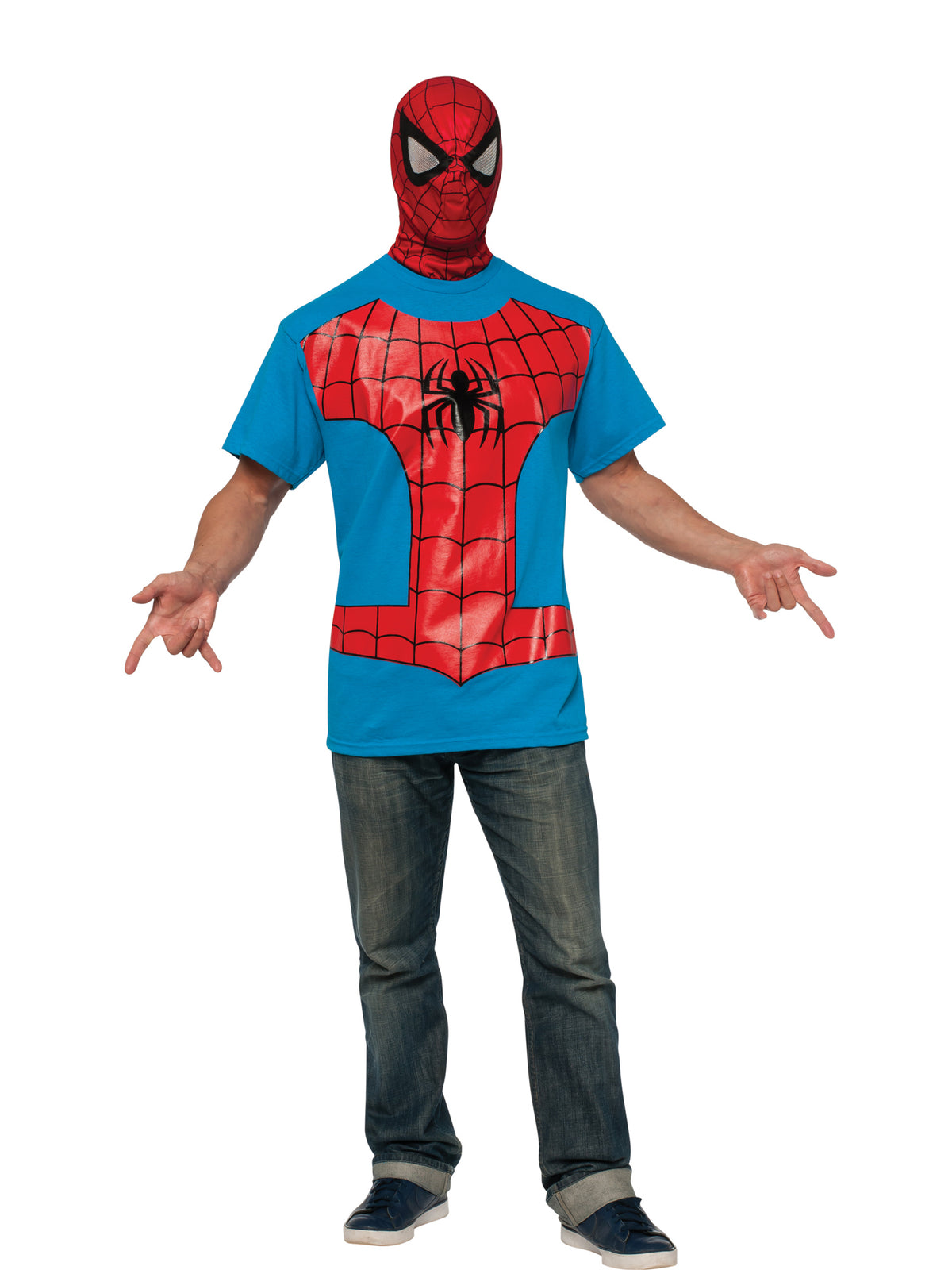 Rubies Spider-Man T-Shirt-Kostüm für Herren in Grösse L