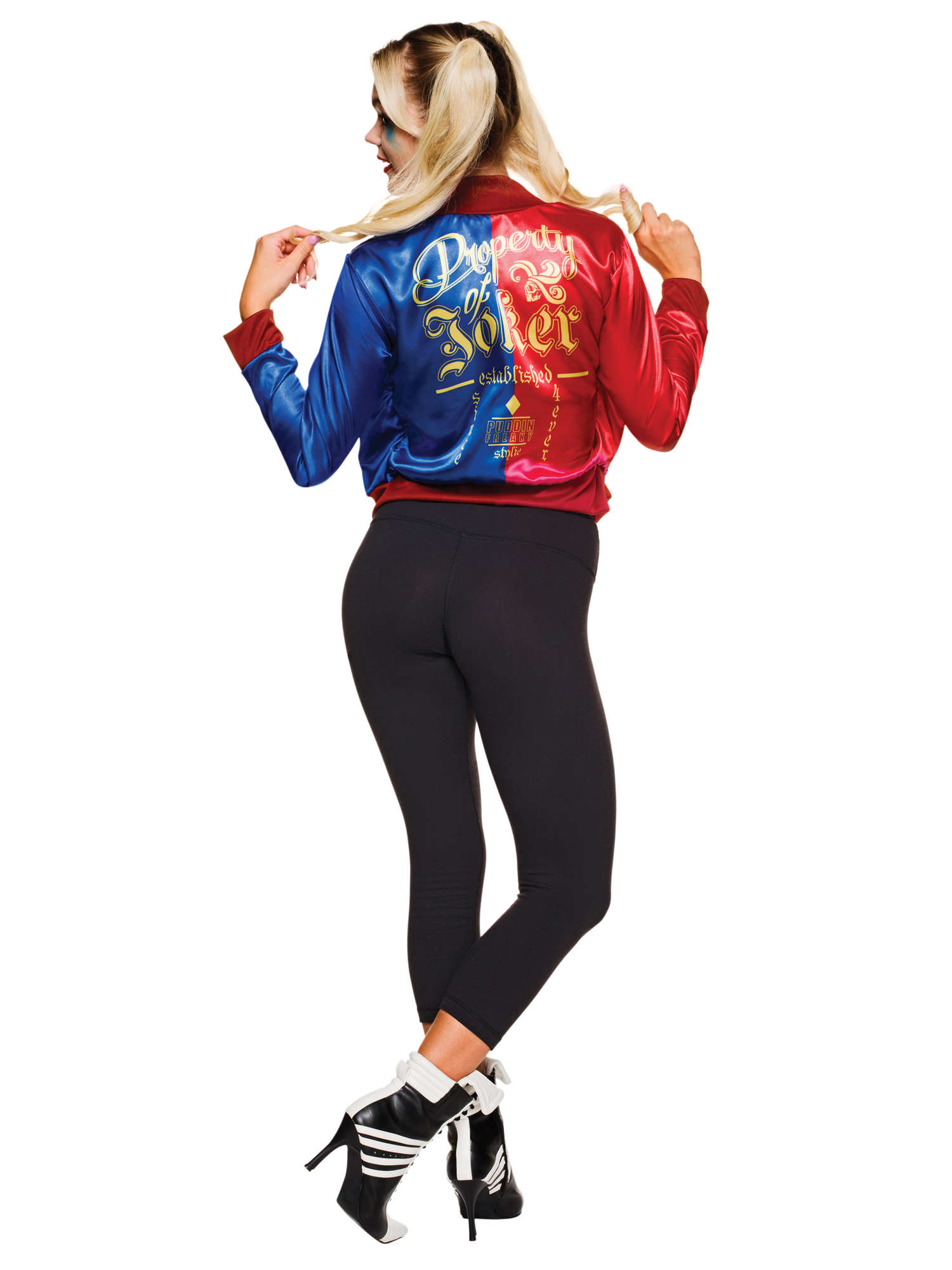 Rubies Harley Quinn Kostüm-Kit für Damen – Jacke mit befestigtem Hemd – Detailansicht