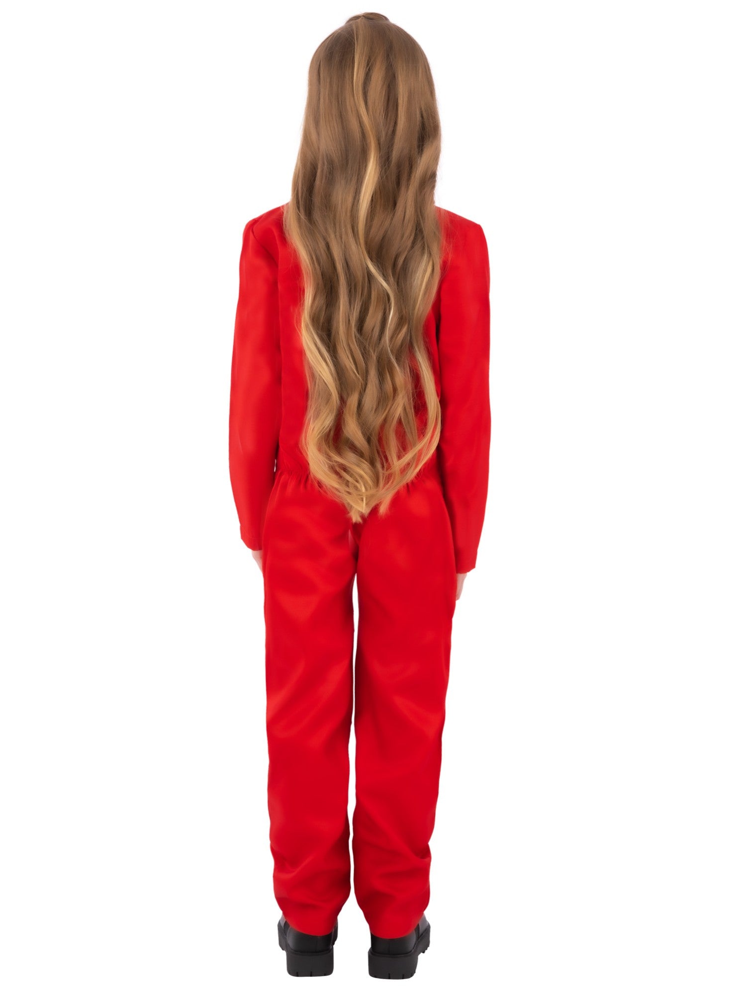Smiffys Red Boiler Suit Kostüm roter Unisex-Overall für Kinder – Detailansicht