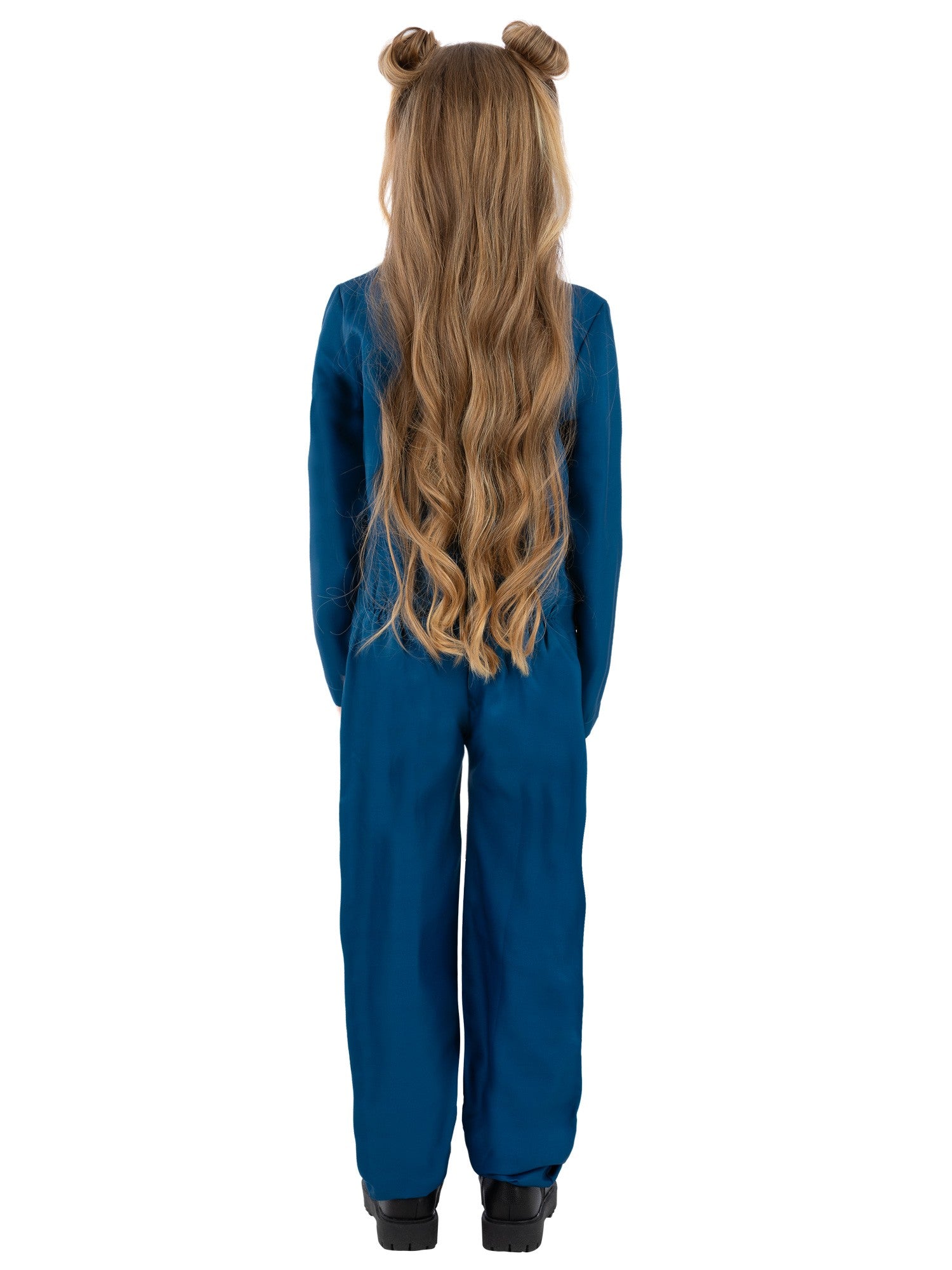Smiffys Navy Boiler Suit Kostüm für Kinder, navyblauer Unisex-Overall – Detailansicht