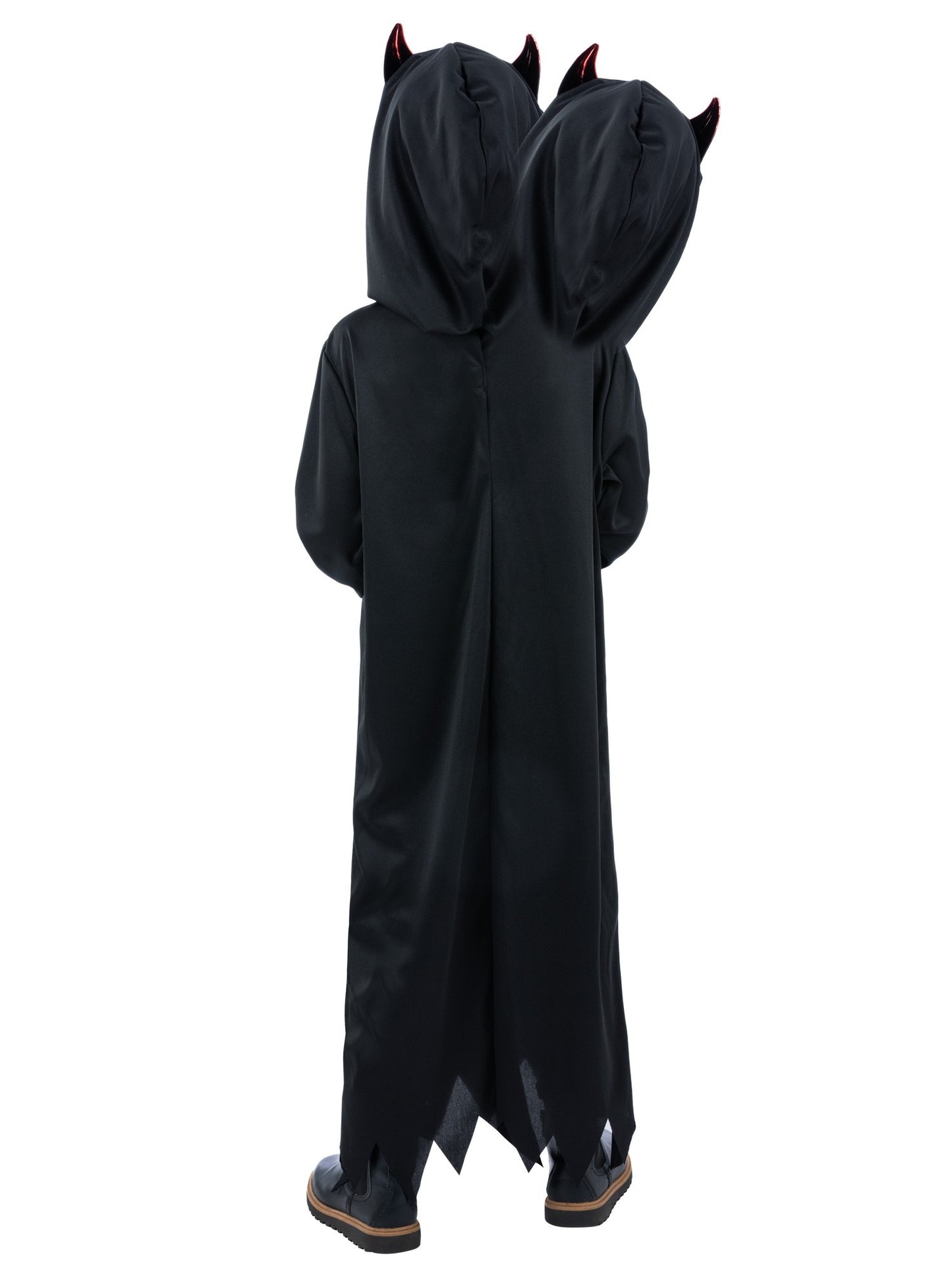 Smiffys Devil 2-Headed Demon Reaper Kostüm für Jungen mit Robe und Maske – Detailansicht