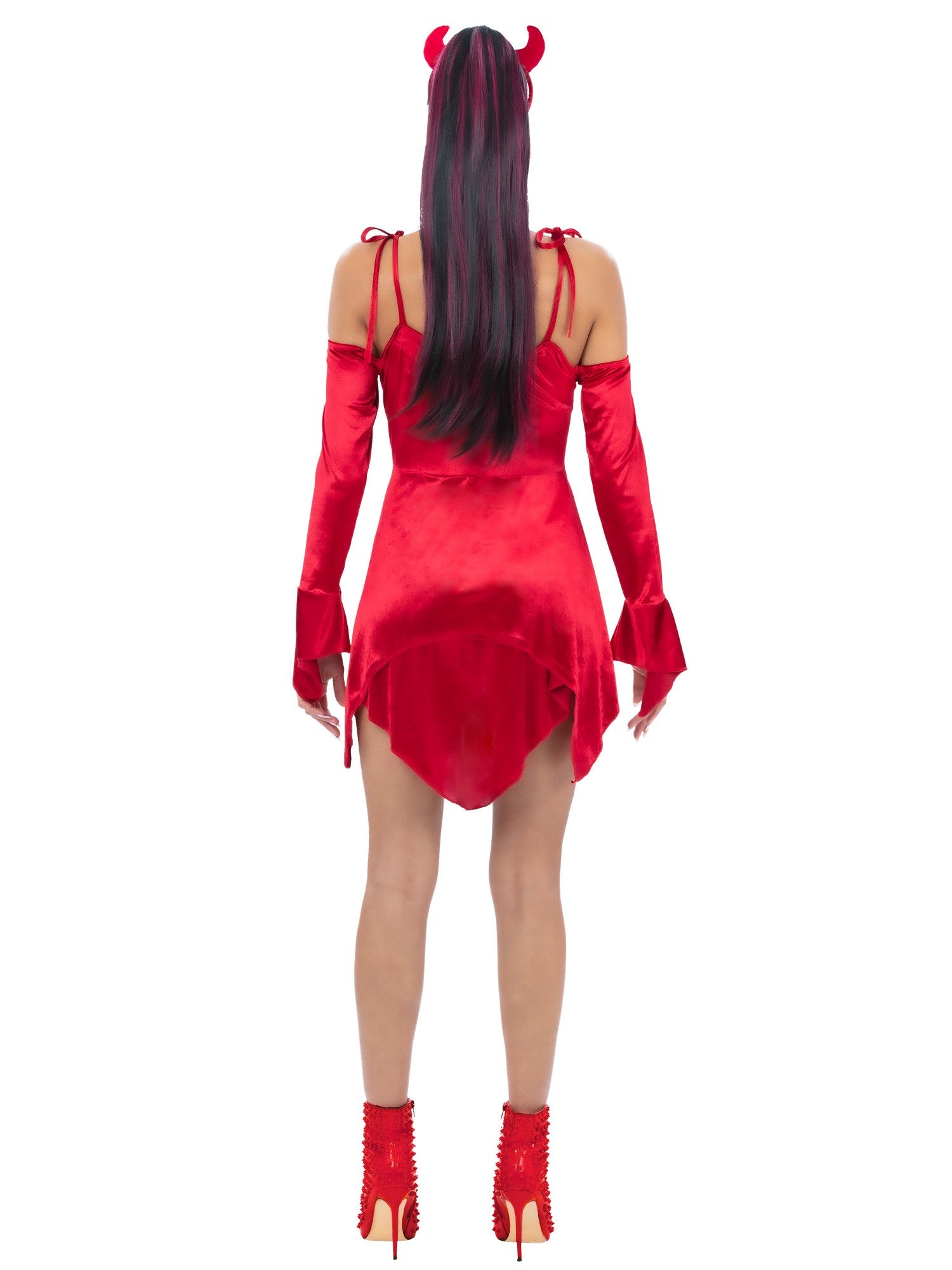 Smiffys Devil Costume rotes Teufelskostüm für Damen – Detailansicht