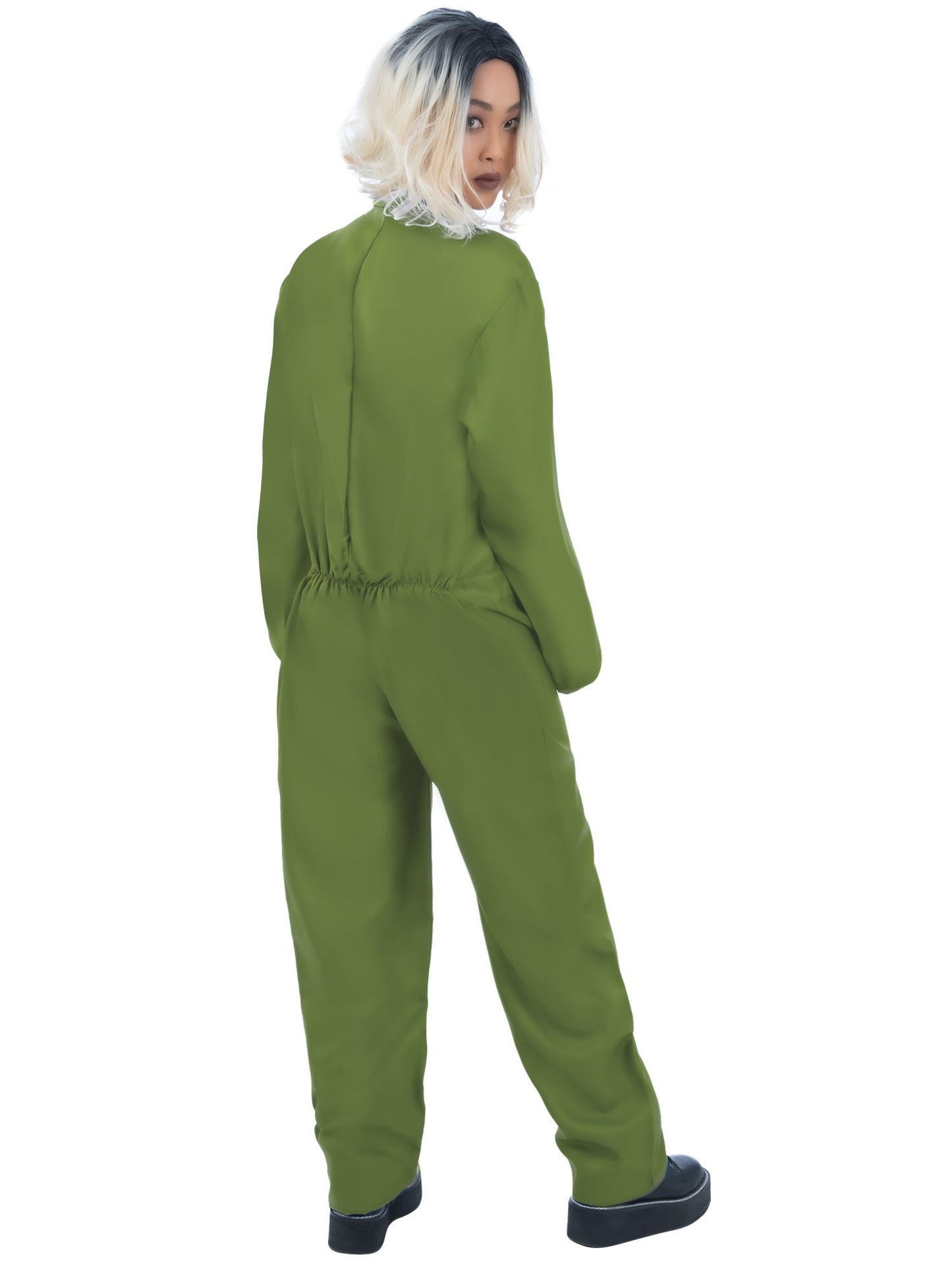 Smiffys Green Boiler Suit Kostüm grün für Erwachsene – Detailansicht