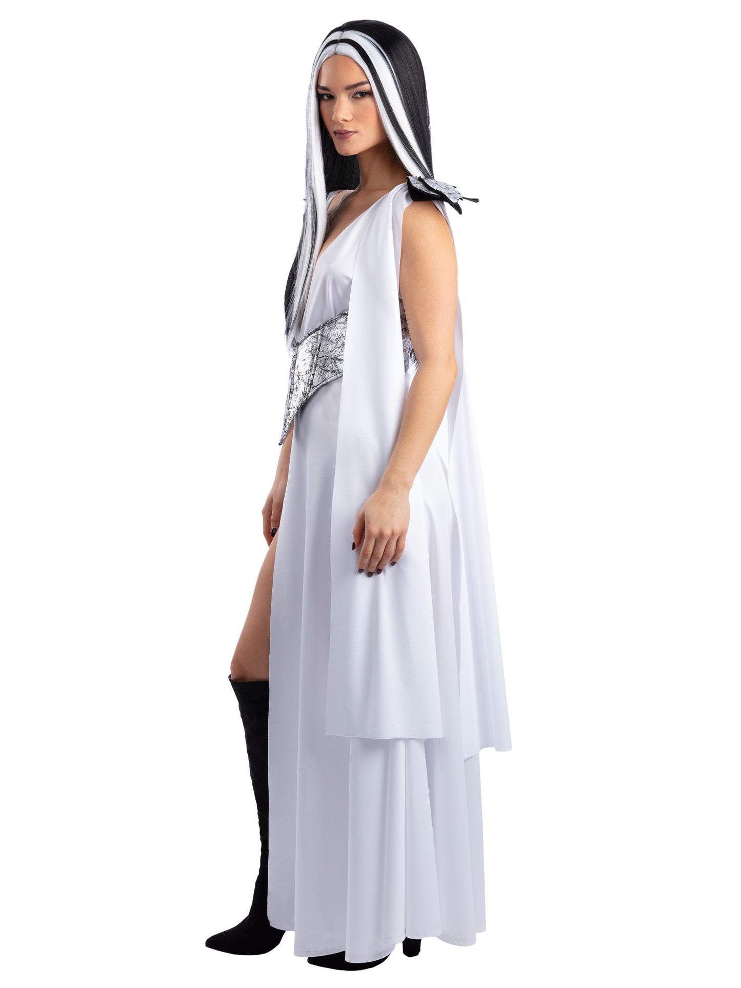 Smiffys Fever Monster Mummy Bride Kostüm für Damen in Weiss – Seitenansicht