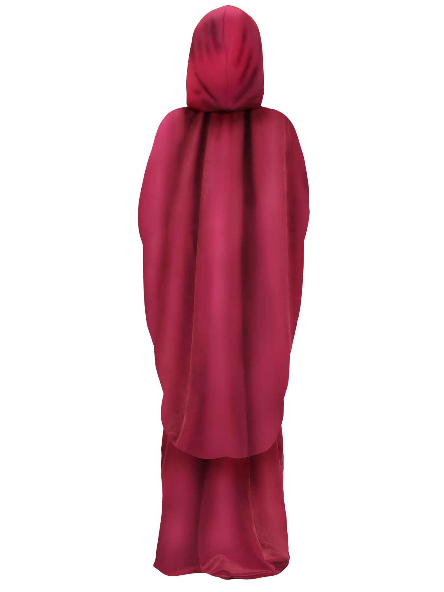 Smiffys Occult Costume CS rote Unisex-Kostümrobe mit Kapuze – Detailansicht