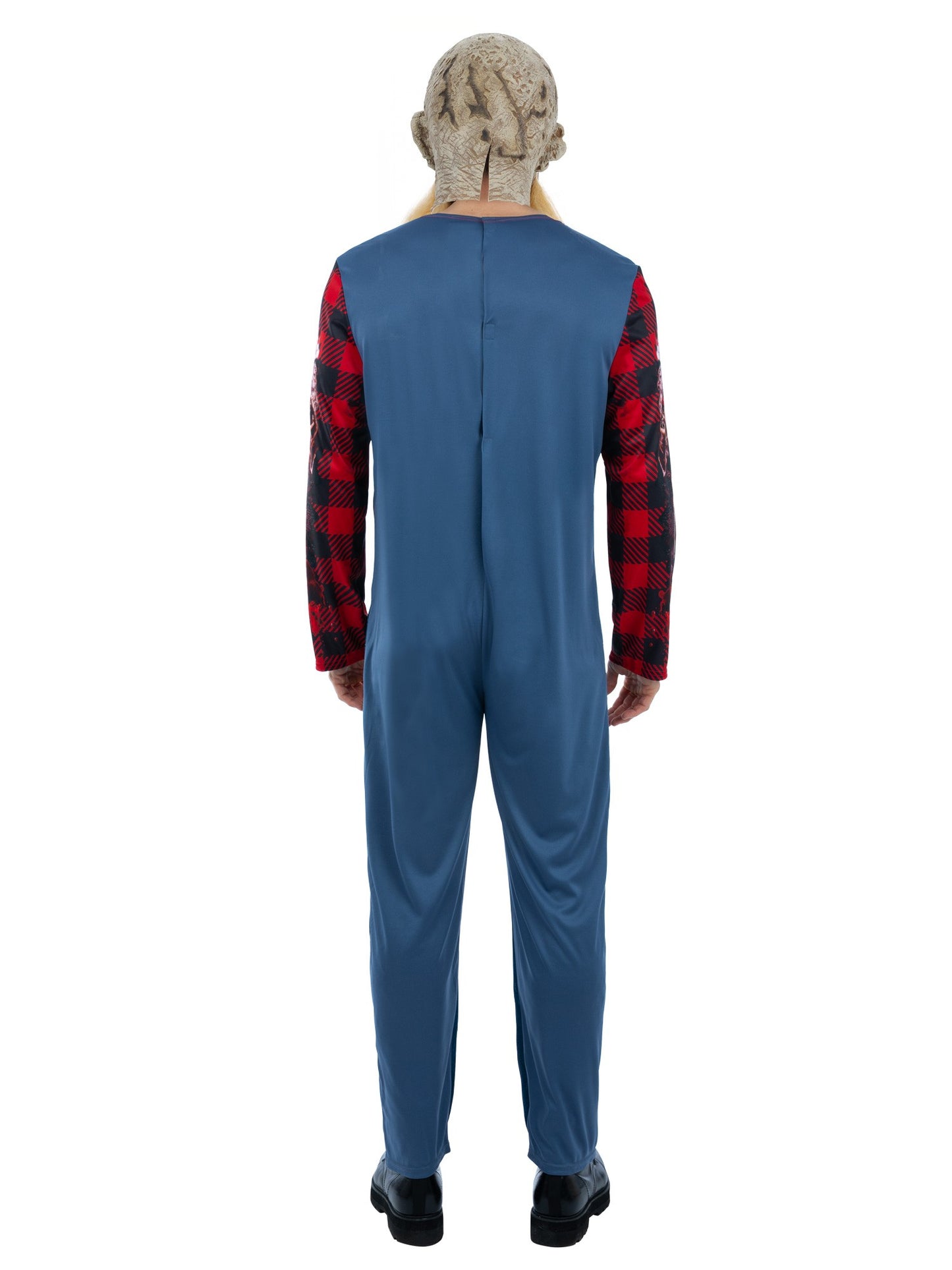 Smiffys Hillbilly-Zombie-Kostüm für Herren mit Overall und Maske – Detailansicht